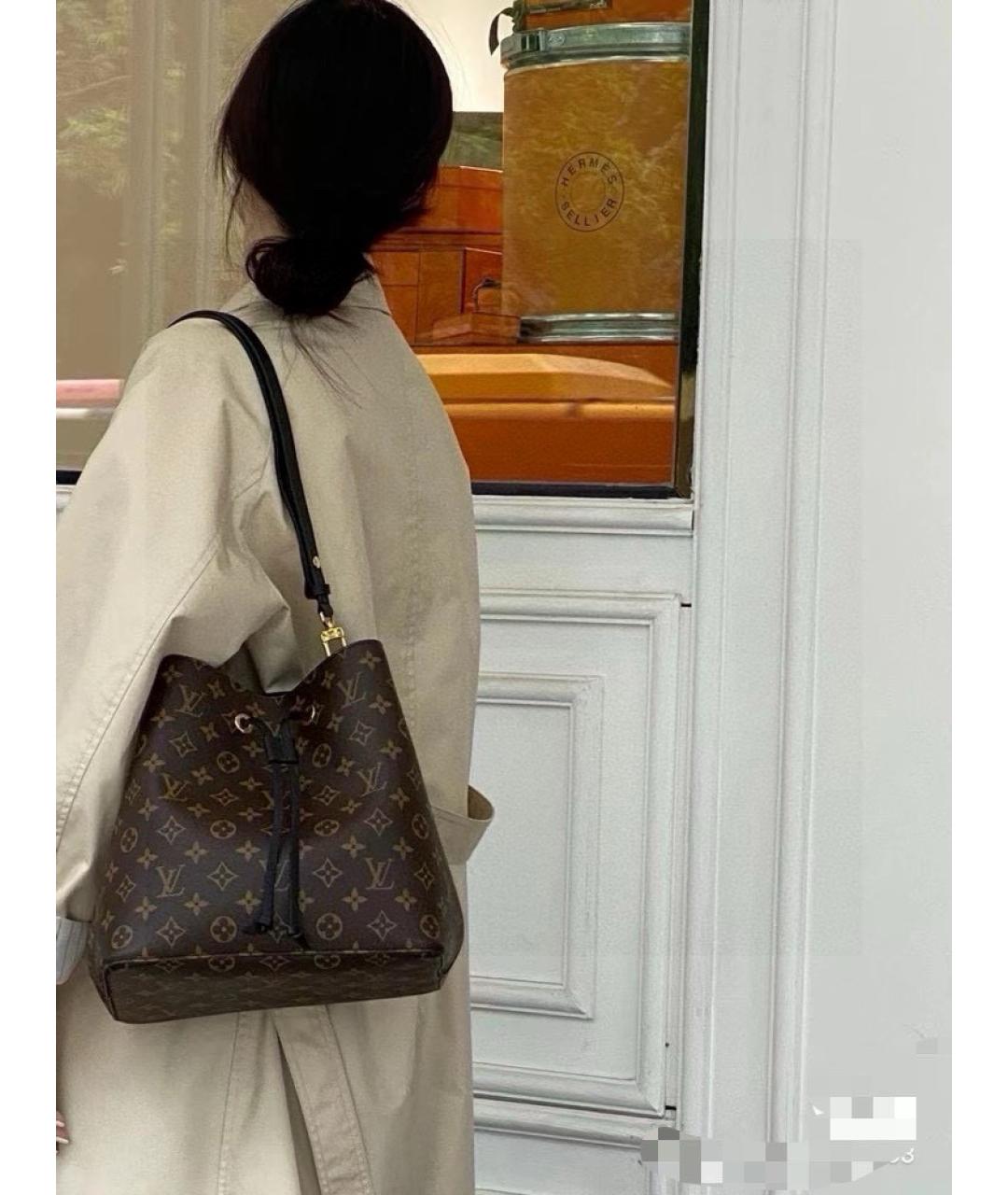 LOUIS VUITTON Коричневая сумка через плечо из канвы, фото 7