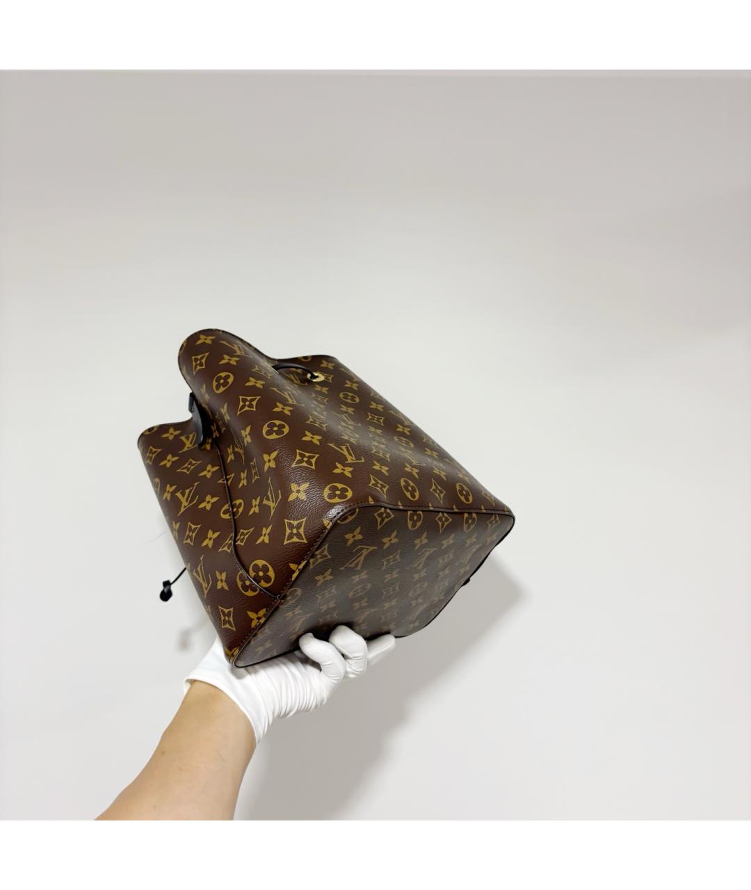 LOUIS VUITTON Коричневая сумка через плечо из канвы, фото 4