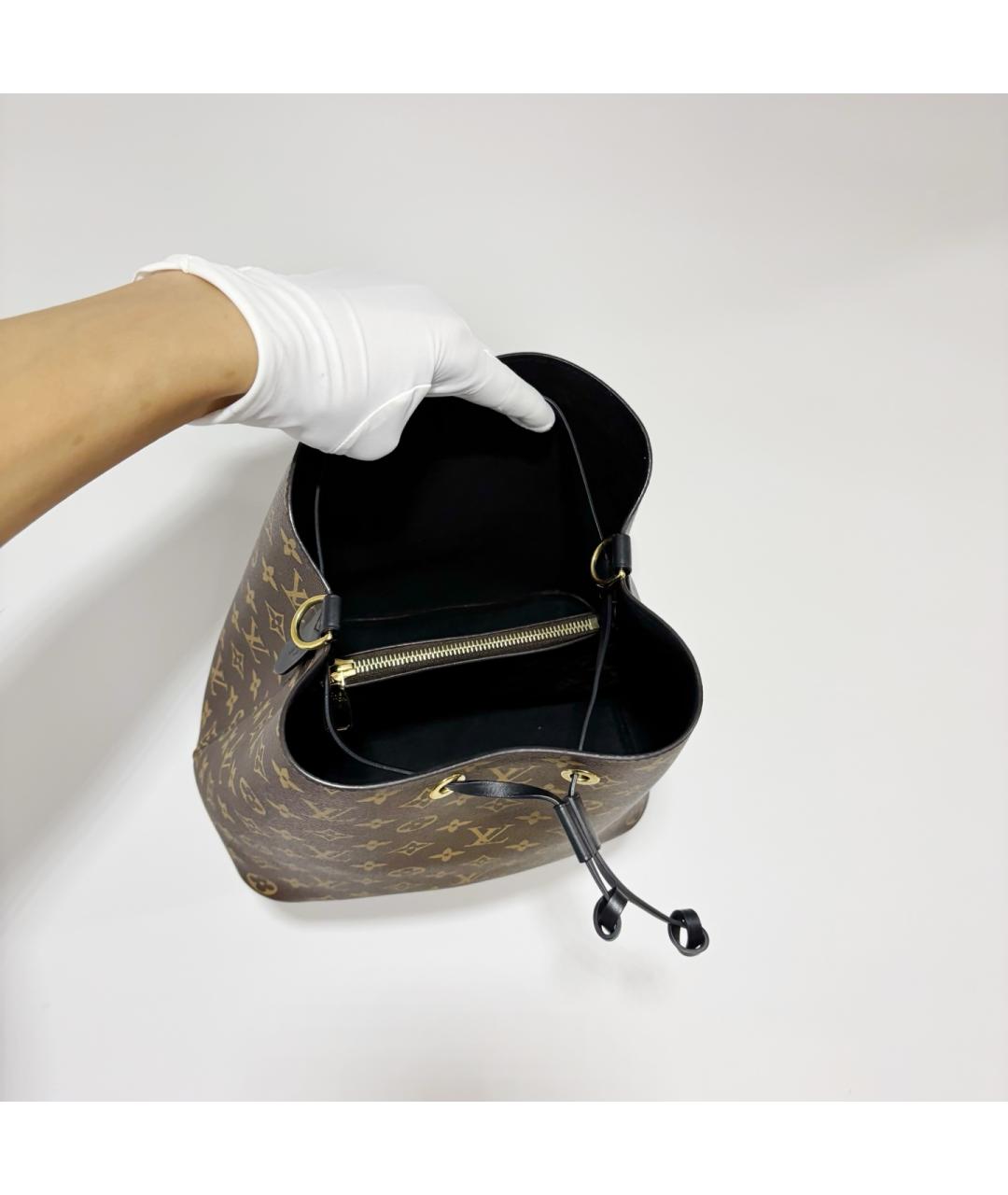 LOUIS VUITTON Коричневая сумка через плечо из канвы, фото 5