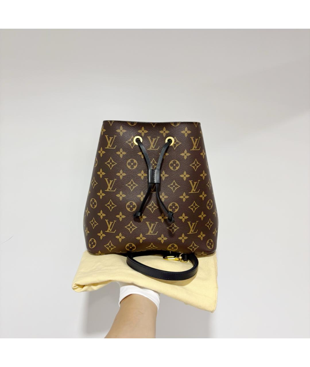 LOUIS VUITTON Коричневая сумка через плечо из канвы, фото 10