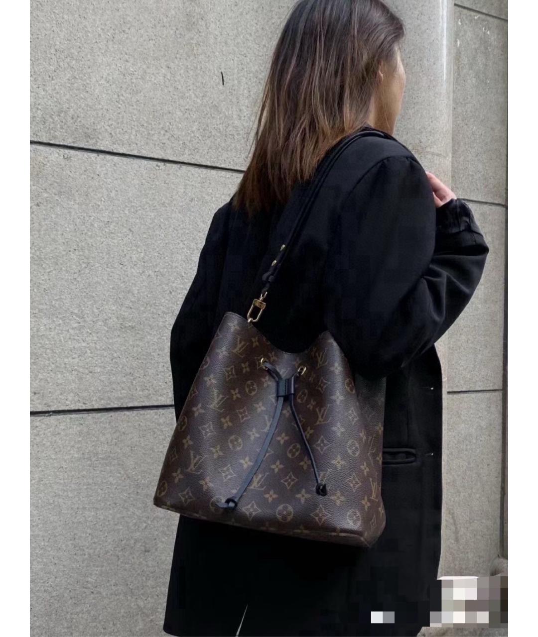 LOUIS VUITTON Коричневая сумка через плечо из канвы, фото 9