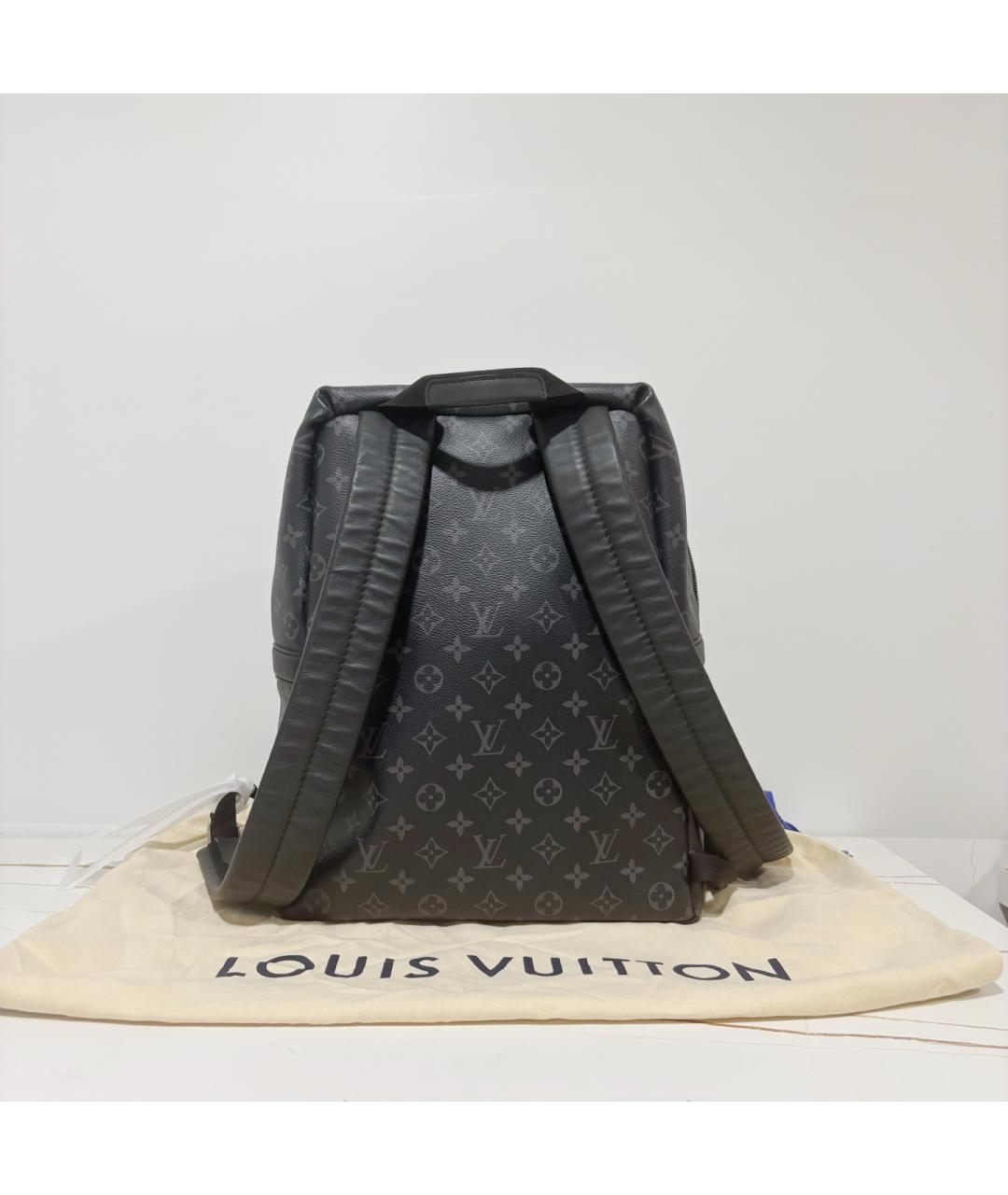 LOUIS VUITTON Черный рюкзак из канвы, фото 2