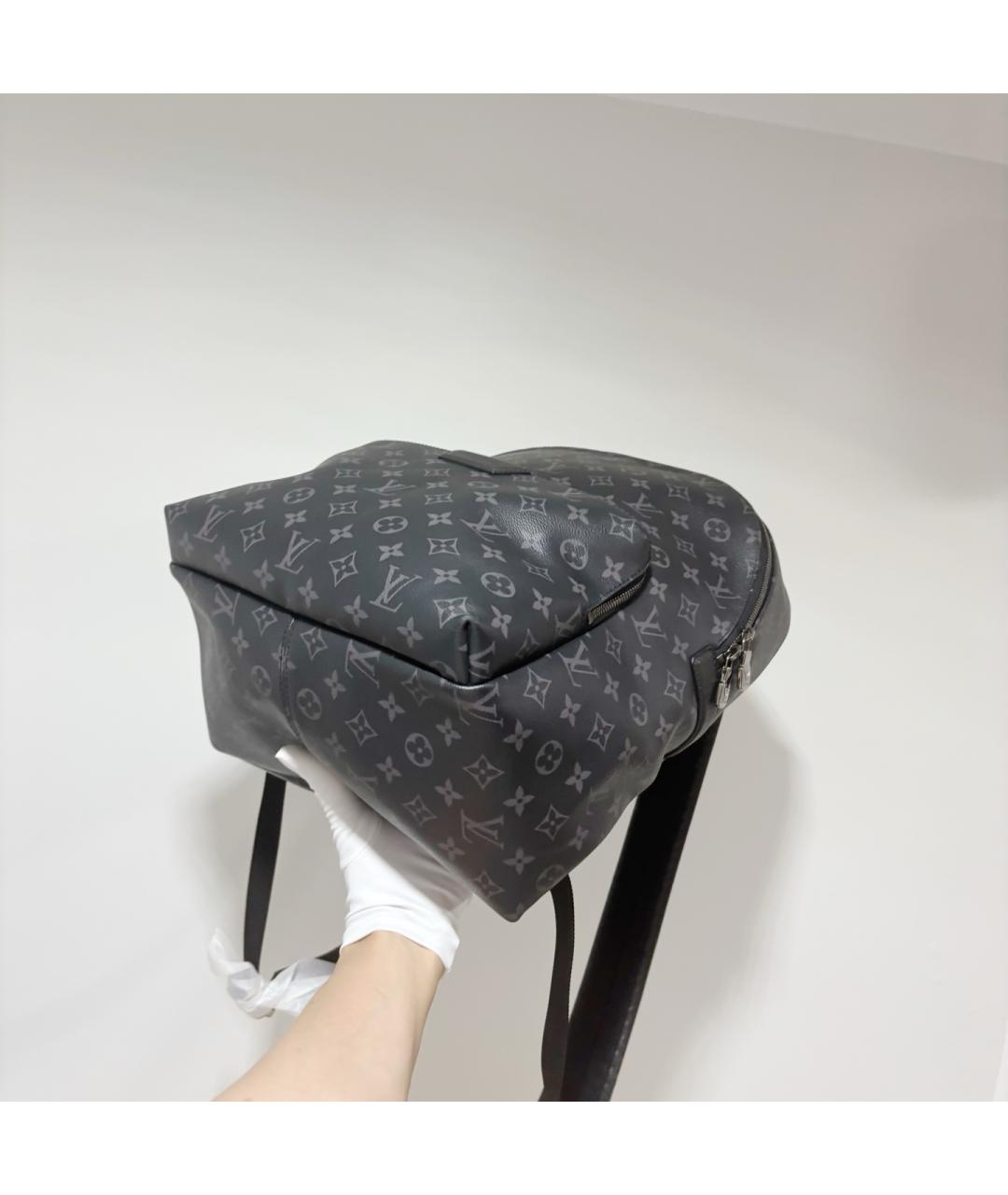 LOUIS VUITTON Черный рюкзак из канвы, фото 3