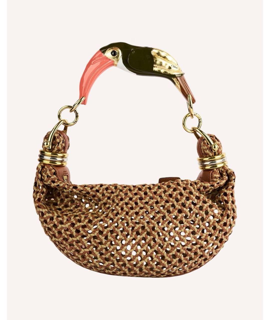 CHLOE Коричневая сумка с короткими ручками, фото 2
