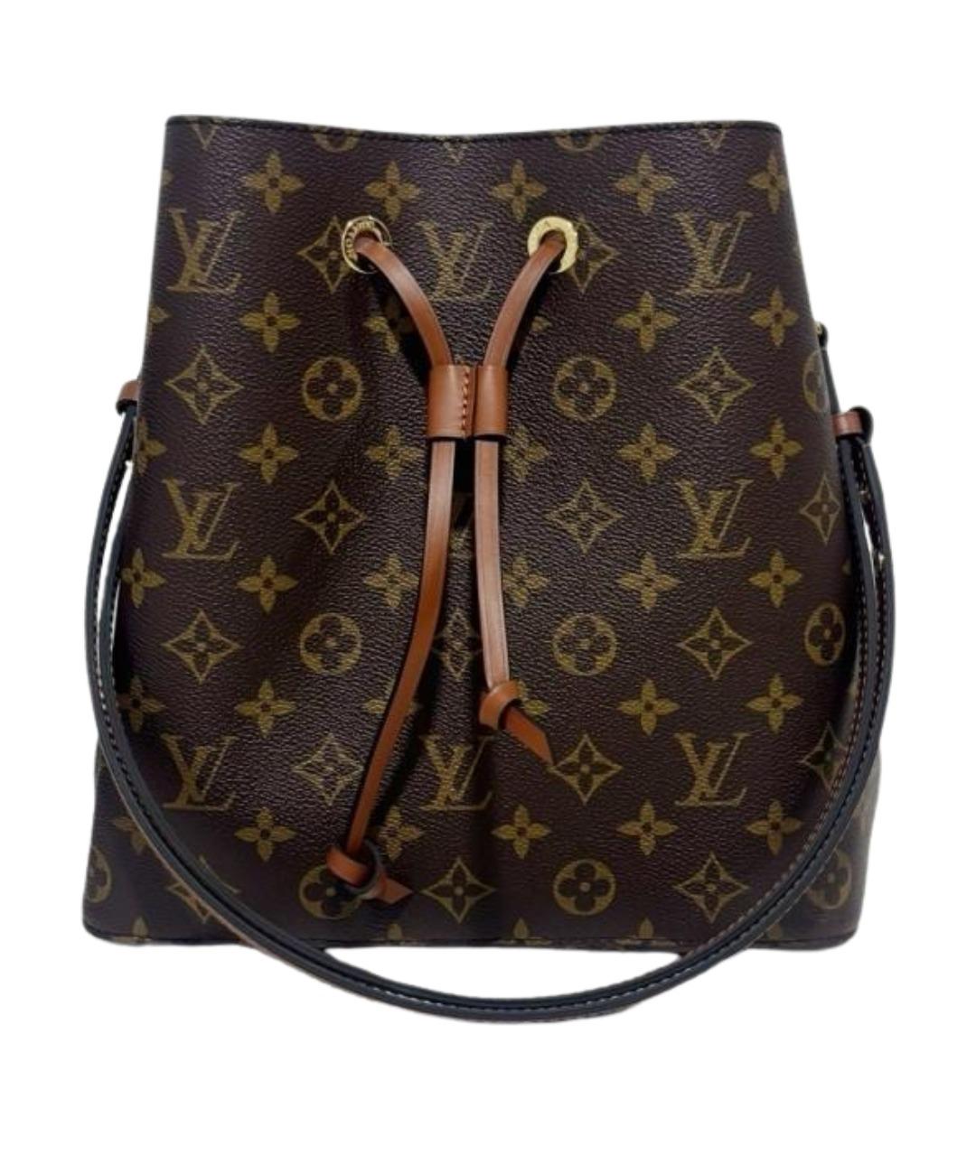LOUIS VUITTON Коричневая сумка тоут из канвы, фото 1