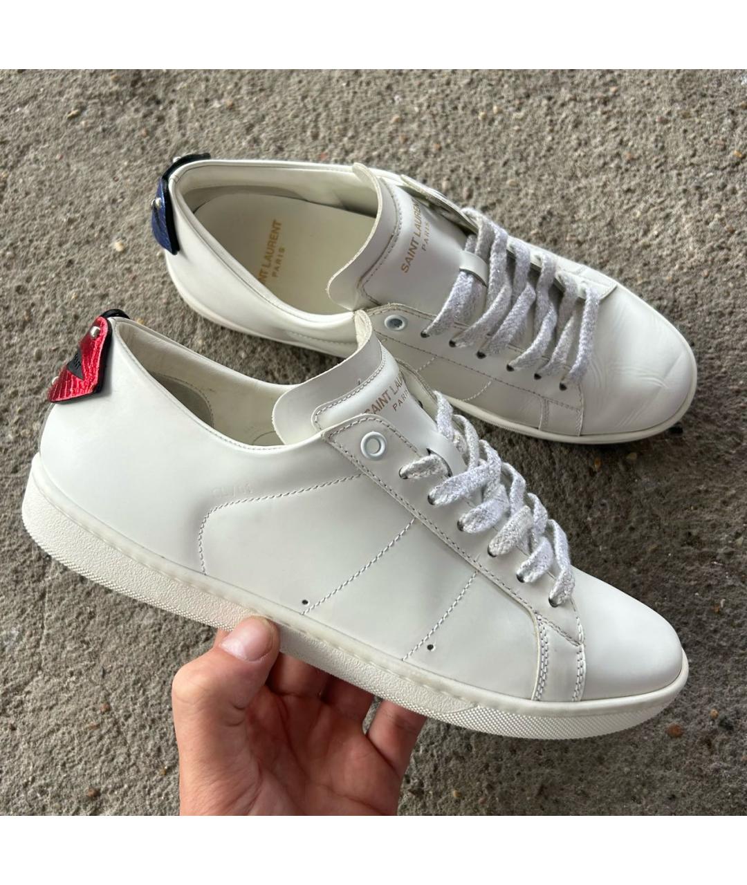 SAINT LAURENT Мульти кожаные кеды, фото 6