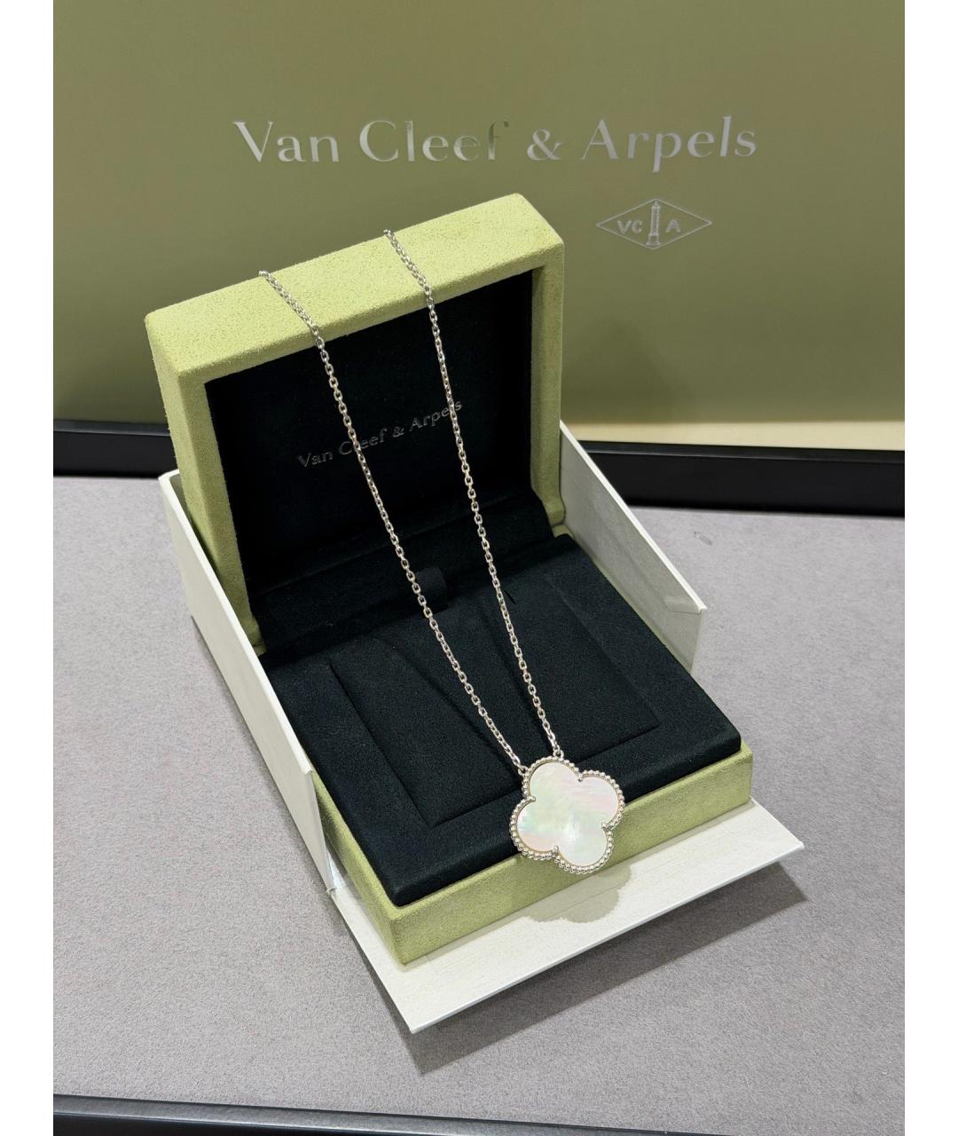 VAN CLEEF & ARPELS Серебряное колье из белого золота, фото 4