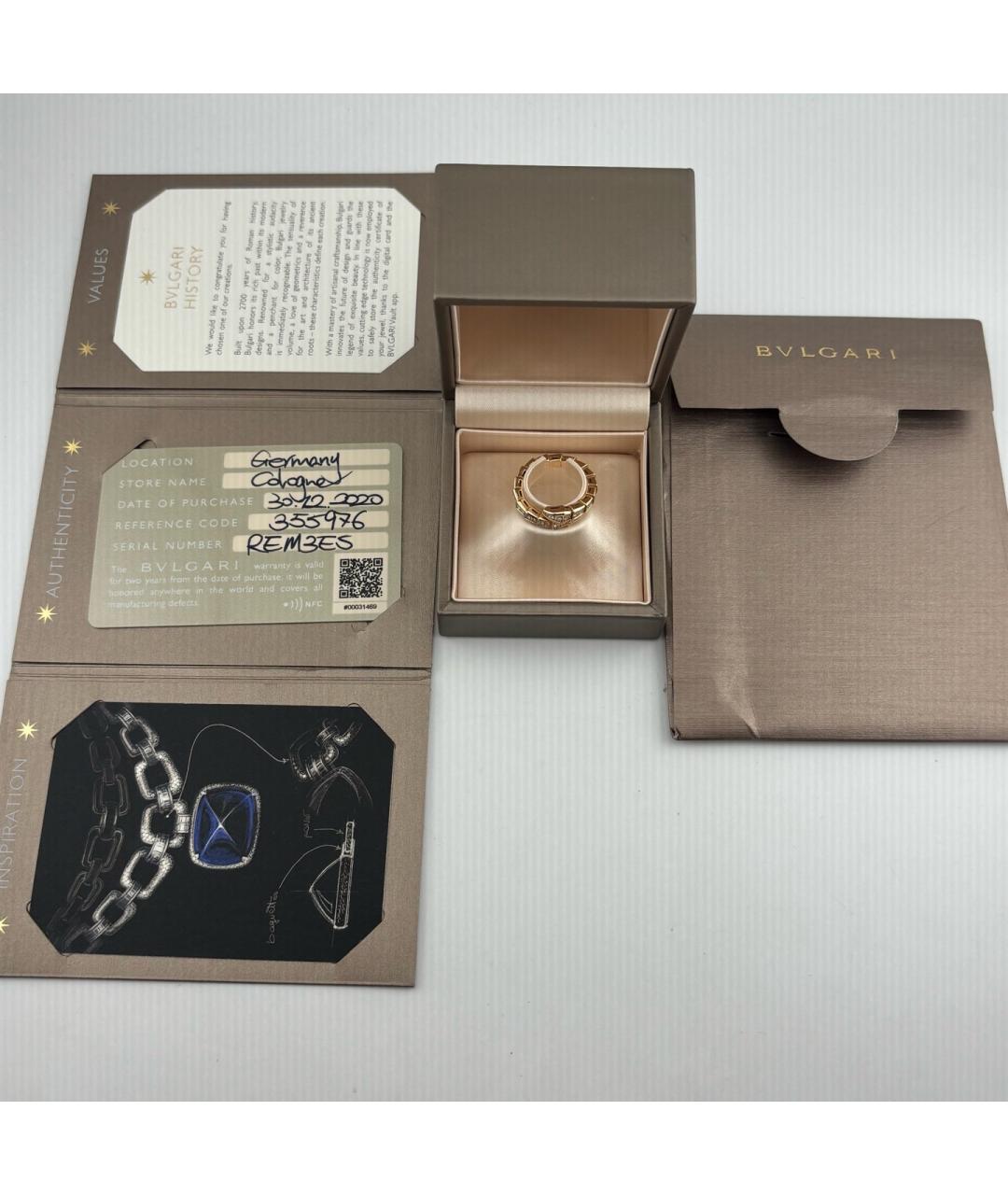 BVLGARI Золотое кольцо из розового золота, фото 2