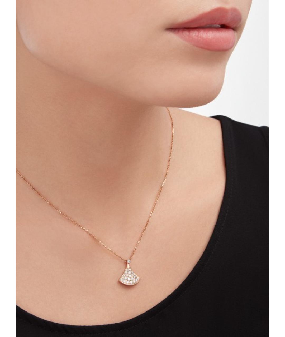 BVLGARI Золотое колье из розового золота, фото 4