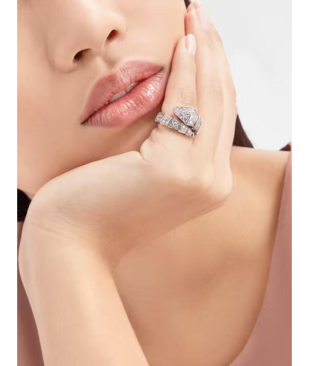 BVLGARI Серебряное кольцо из белого золота, фото 4
