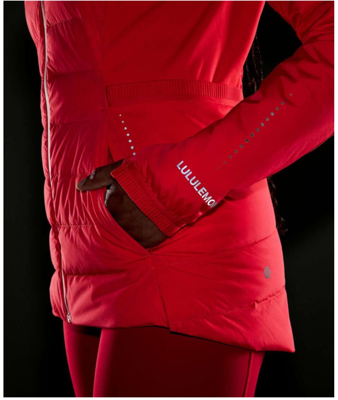 Lululemon Красная нейлоновая куртка, фото 5