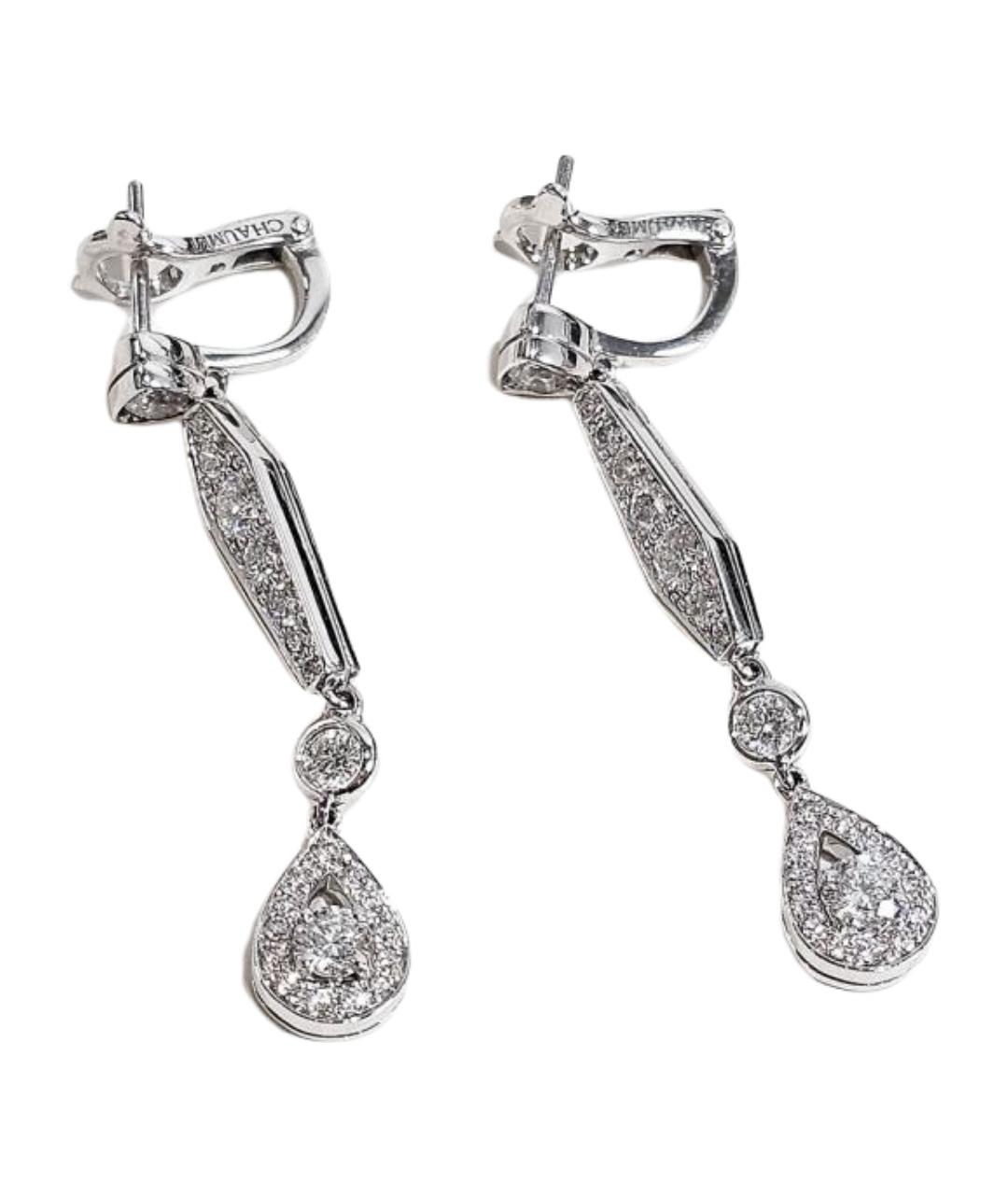 CHAUMET Серебряные серьги из белого золота, фото 1