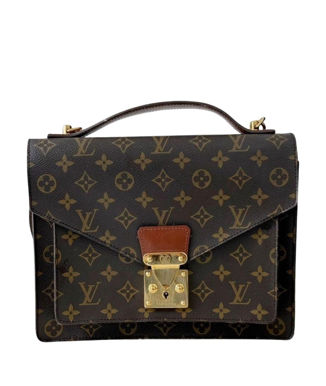 LOUIS VUITTON Коричневая сумка через плечо из канвы, фото 1