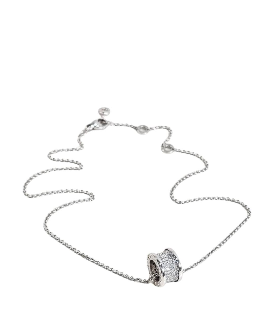 BVLGARI Серебряное колье из белого золота, фото 1