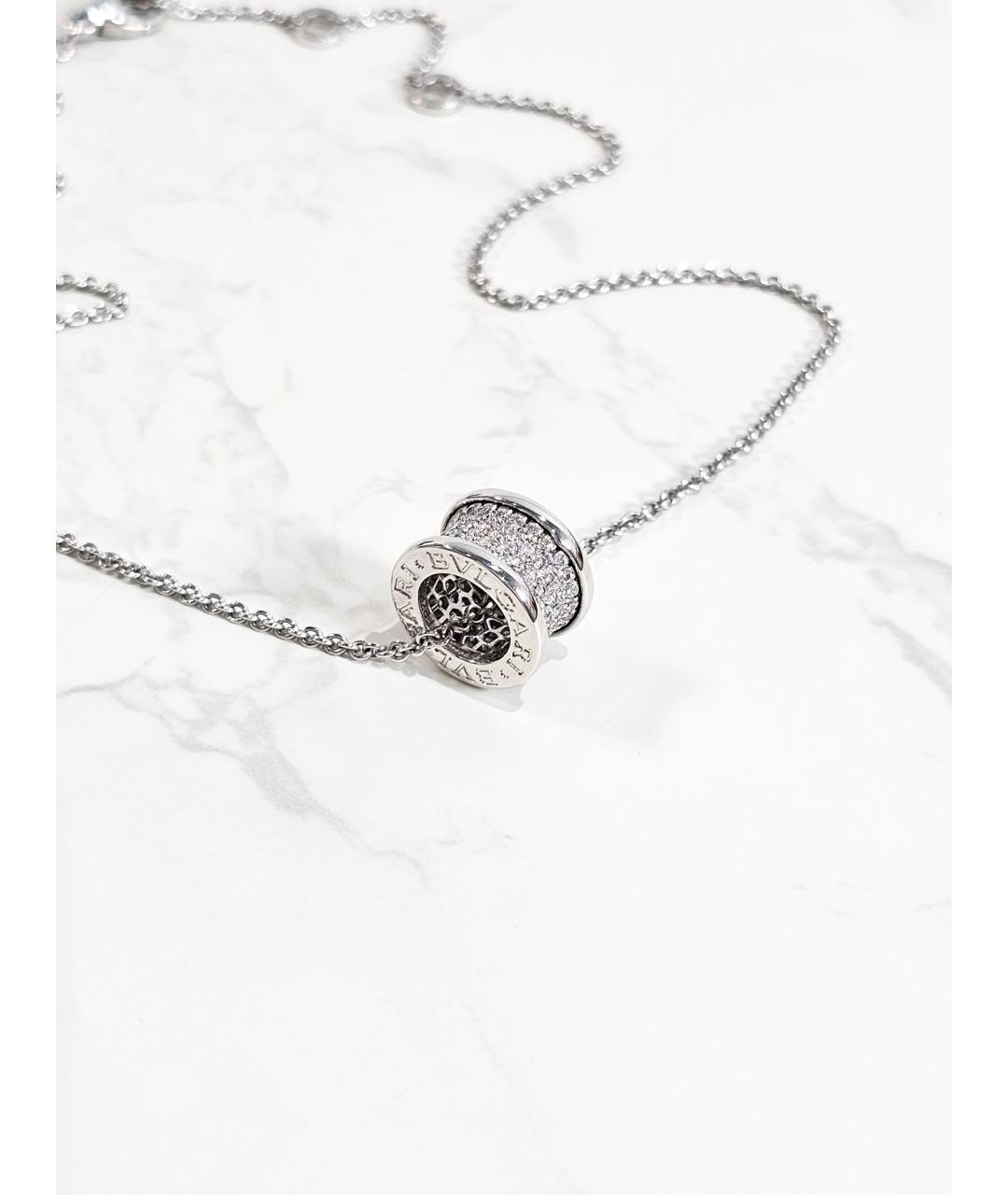 BVLGARI Серебряное колье из белого золота, фото 2