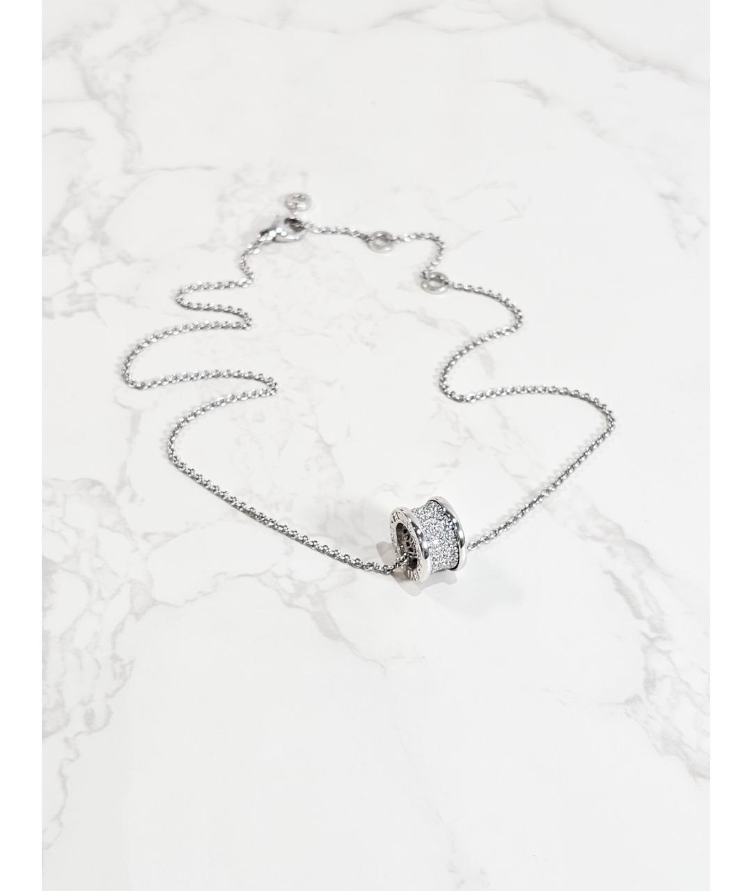 BVLGARI Серебряное колье из белого золота, фото 4