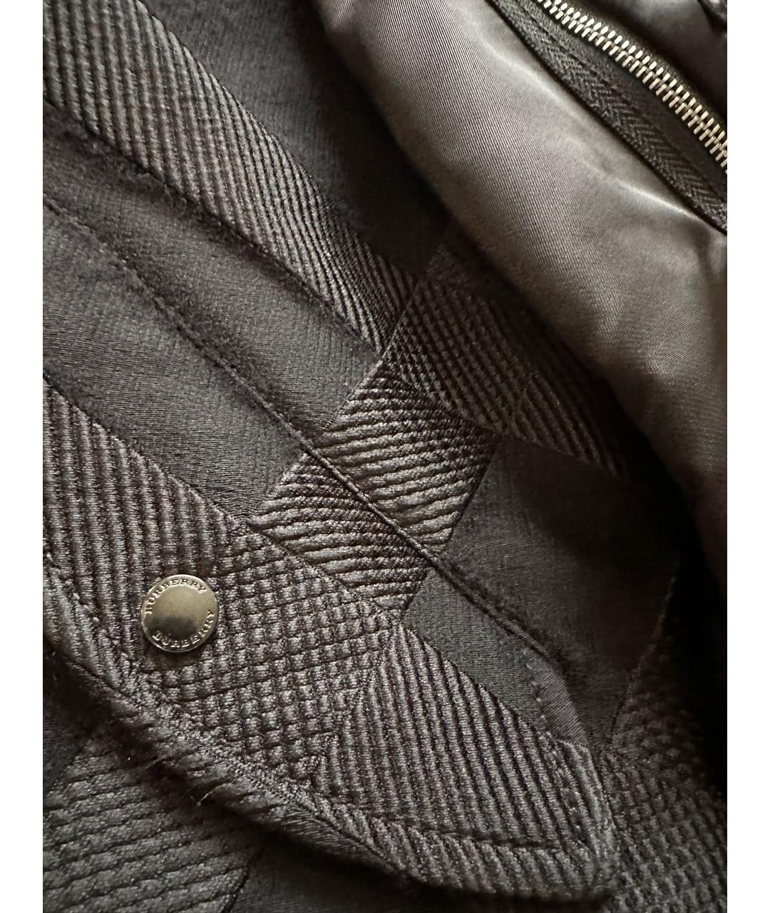 BURBERRY Черная нейлоновая куртка, фото 6