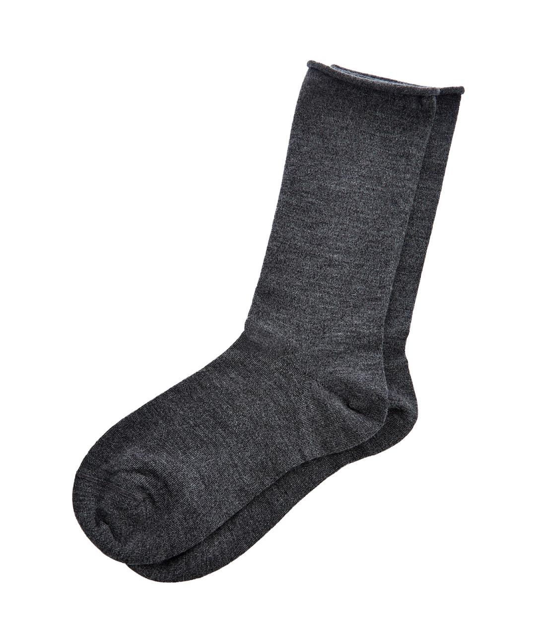 BRUNELLO CUCINELLI Антрацитовые носки, чулки и колготы, фото 1