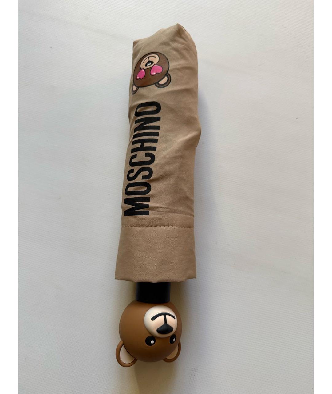 MOSCHINO Бежевый зонт, фото 5
