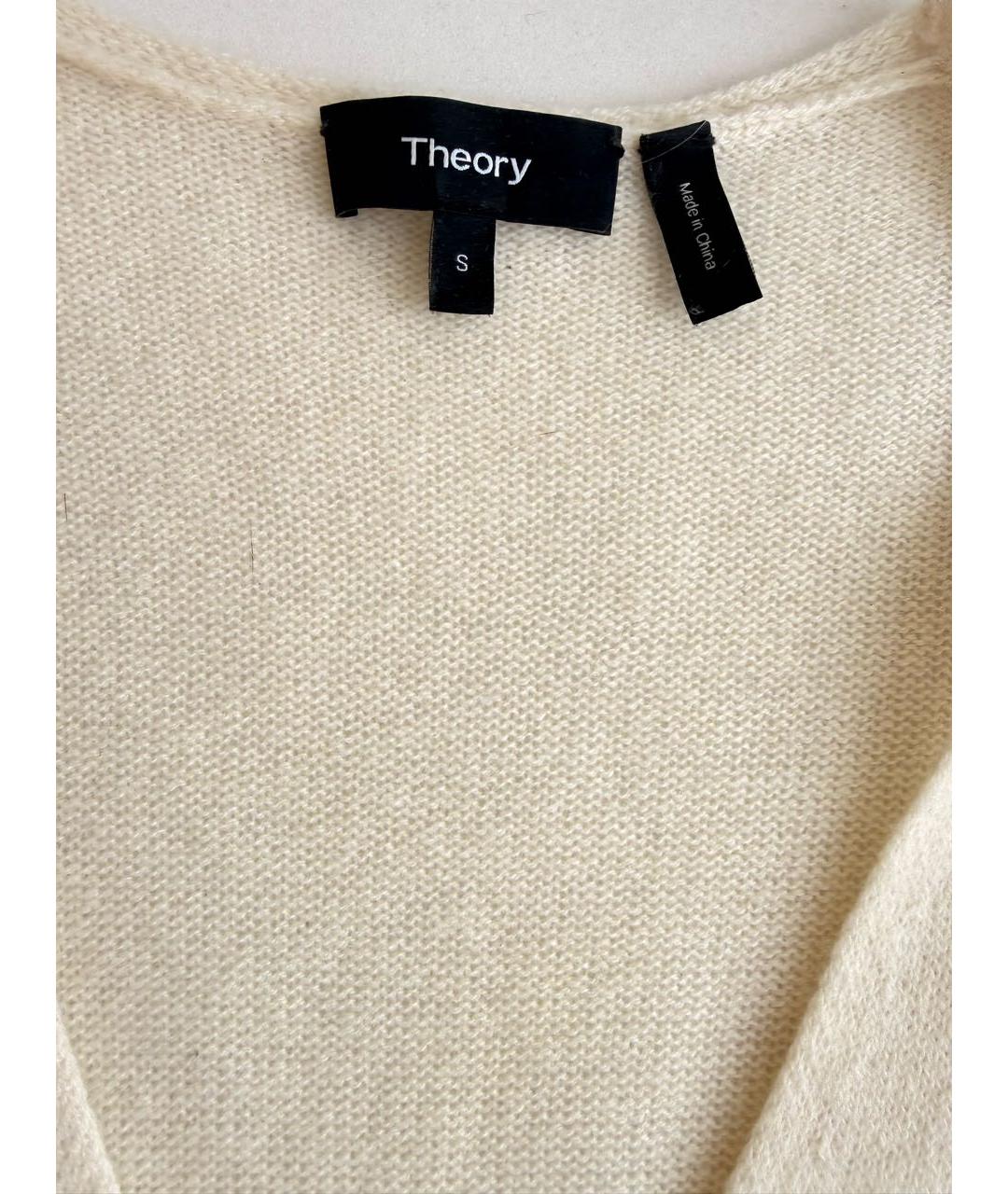 THEORY Белый кашемировый джемпер / свитер, фото 2