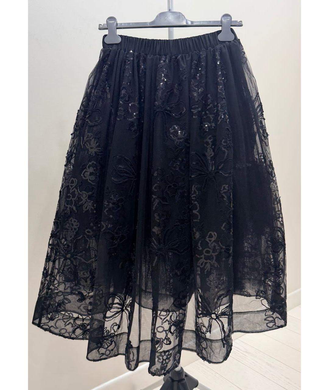 SIMONE ROCHA Черная юбка миди, фото 2