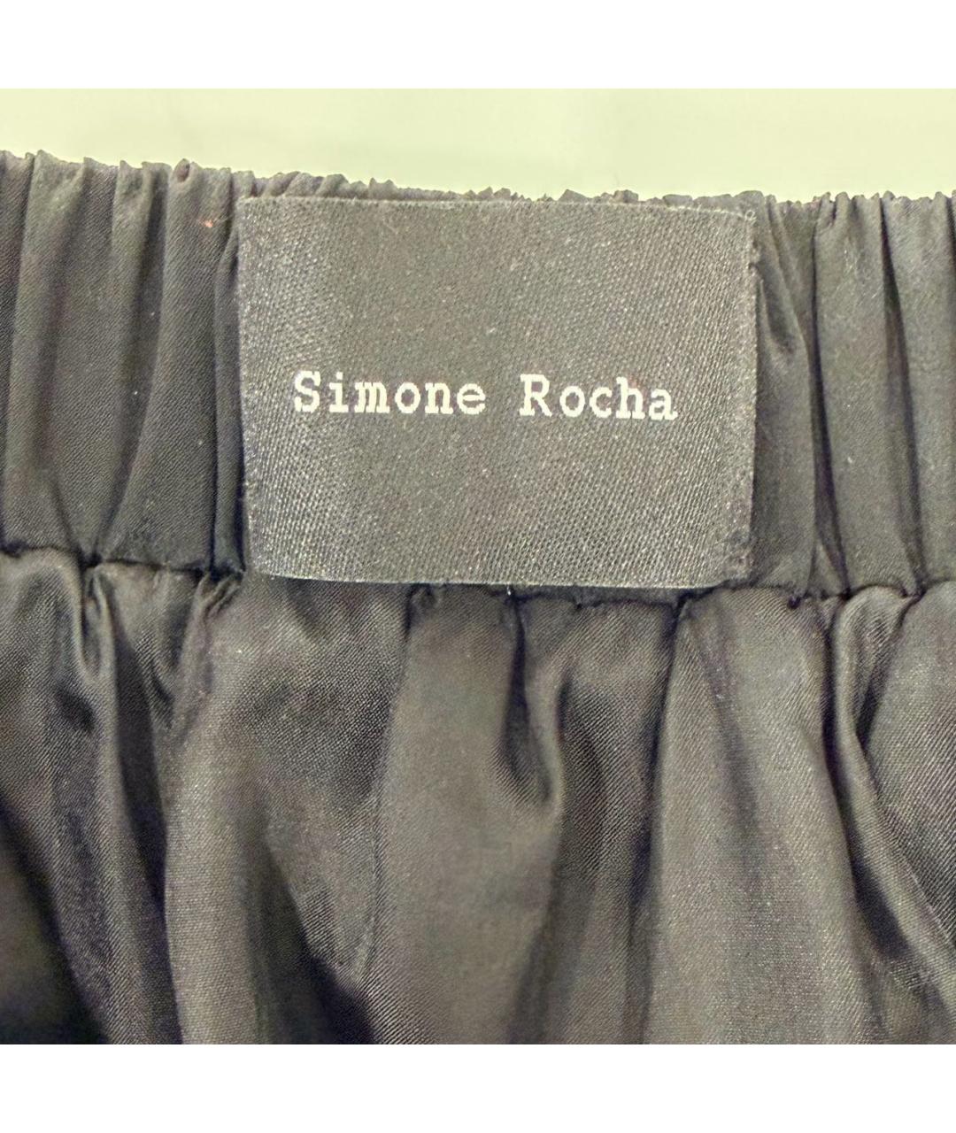 SIMONE ROCHA Черная юбка миди, фото 3