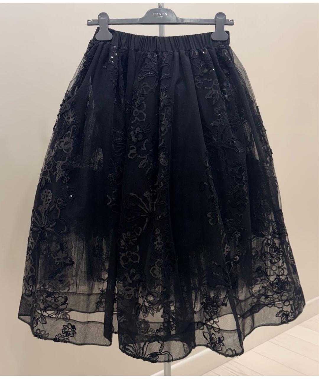 SIMONE ROCHA Черная юбка миди, фото 8
