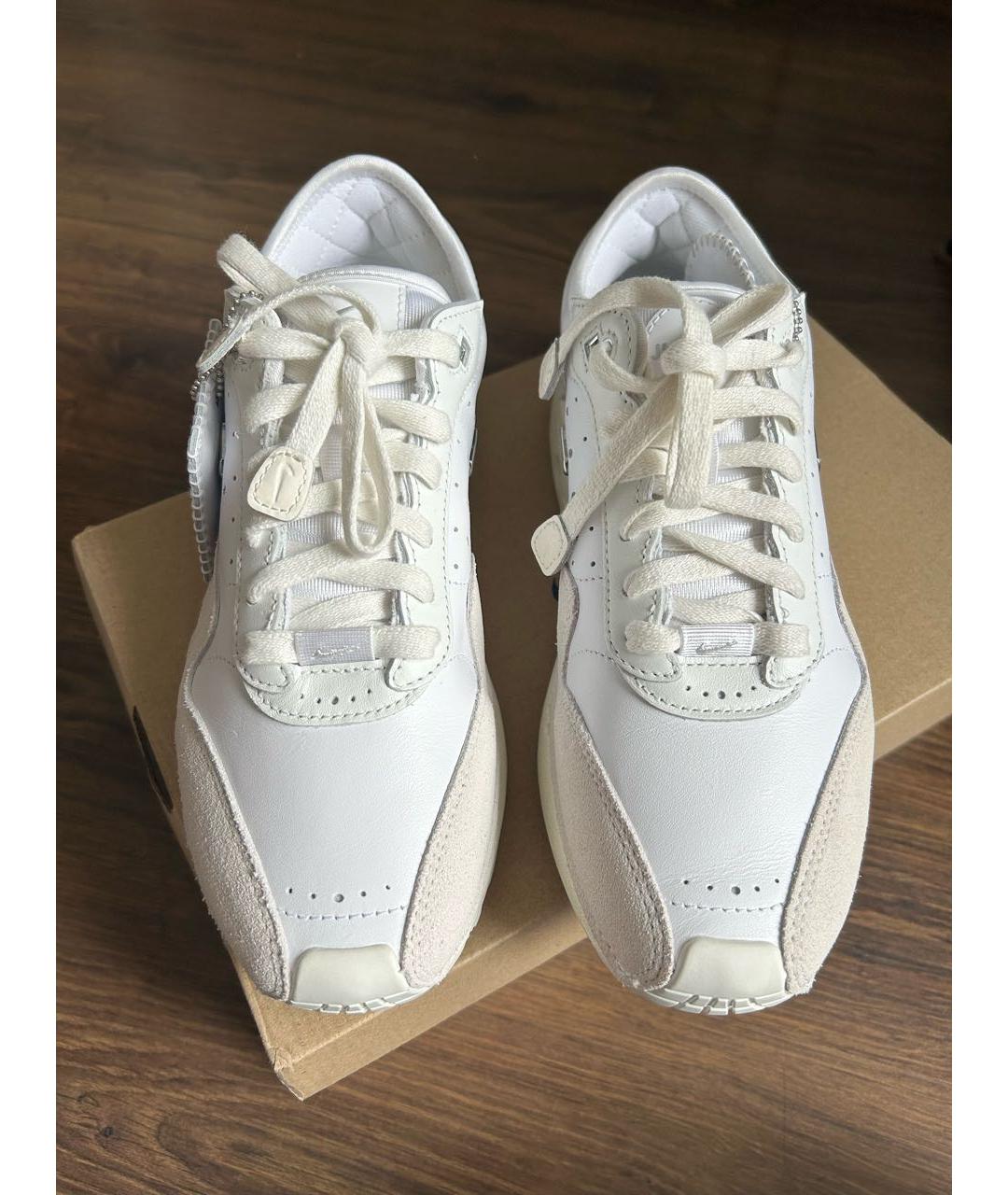 JACQUEMUS Белые кожаные кроссовки, фото 2