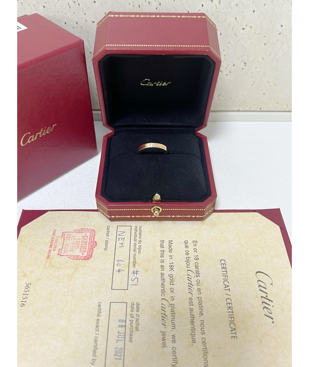 CARTIER Золотое кольцо из розового золота, фото 5