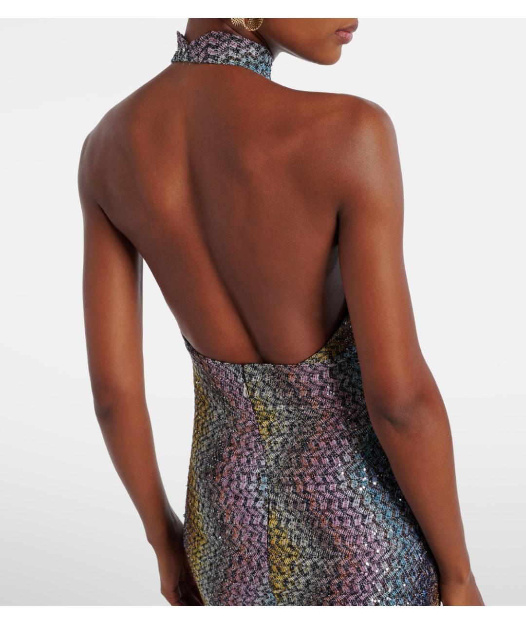 MISSONI Мульти вискозное вечернее платье, фото 5