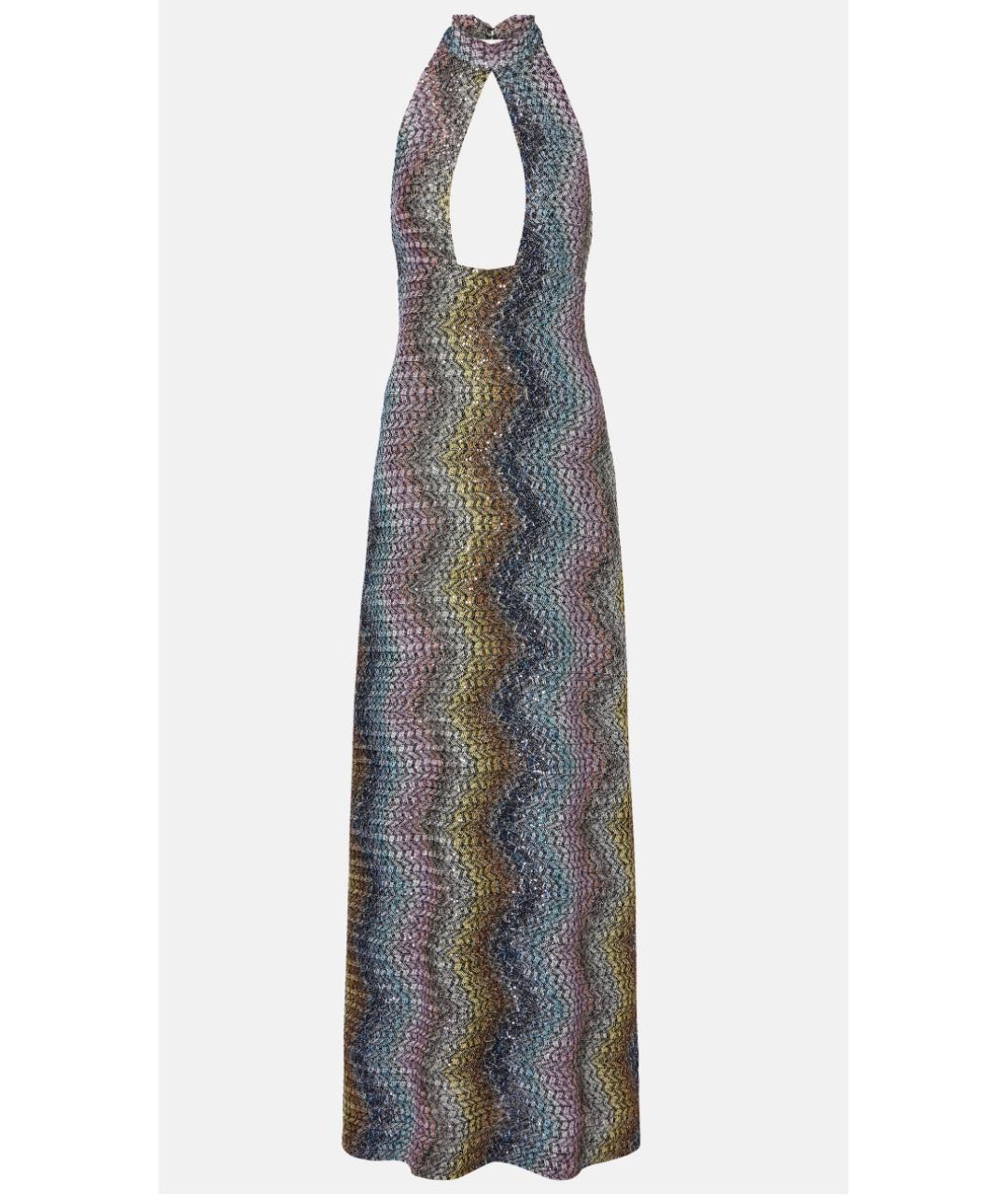 MISSONI Мульти вискозное вечернее платье, фото 6