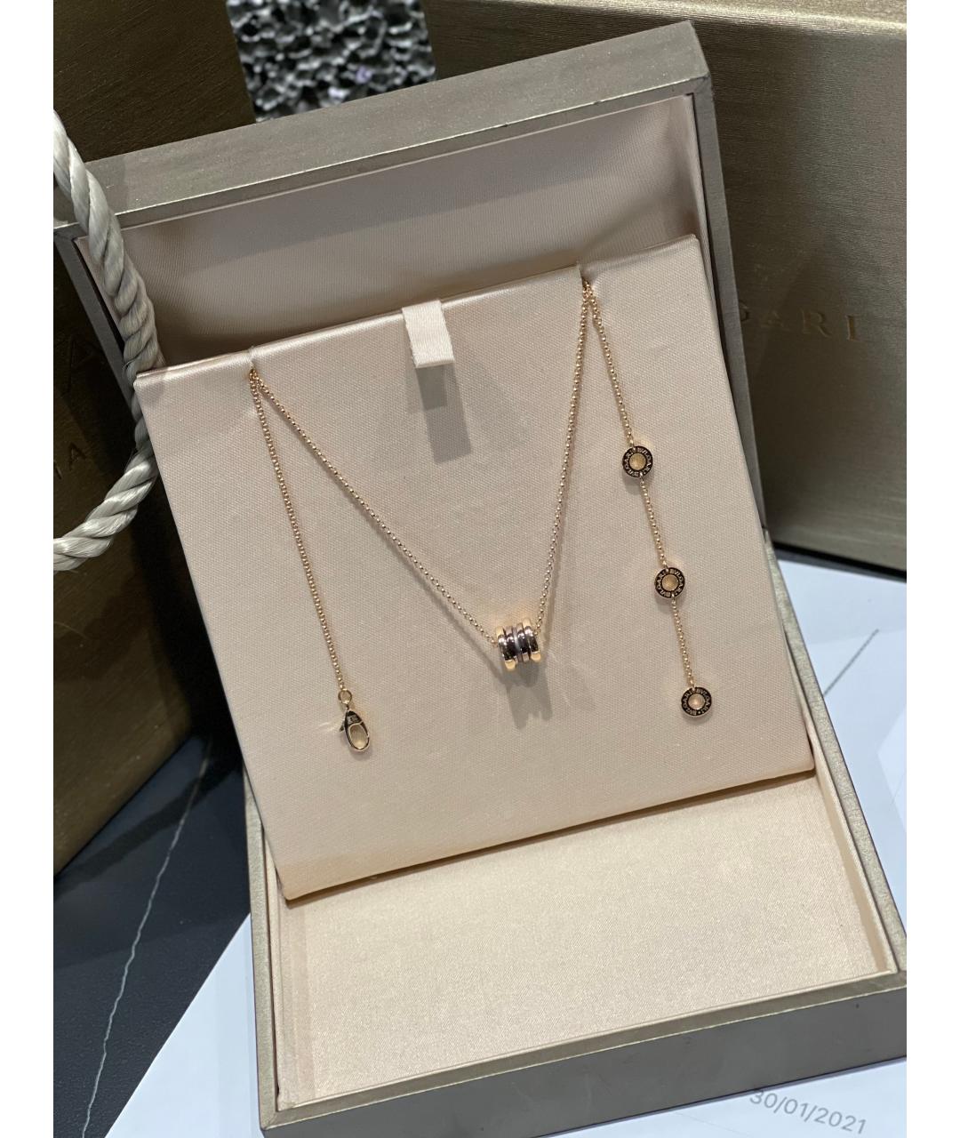 BVLGARI Золотое колье из розового золота, фото 2