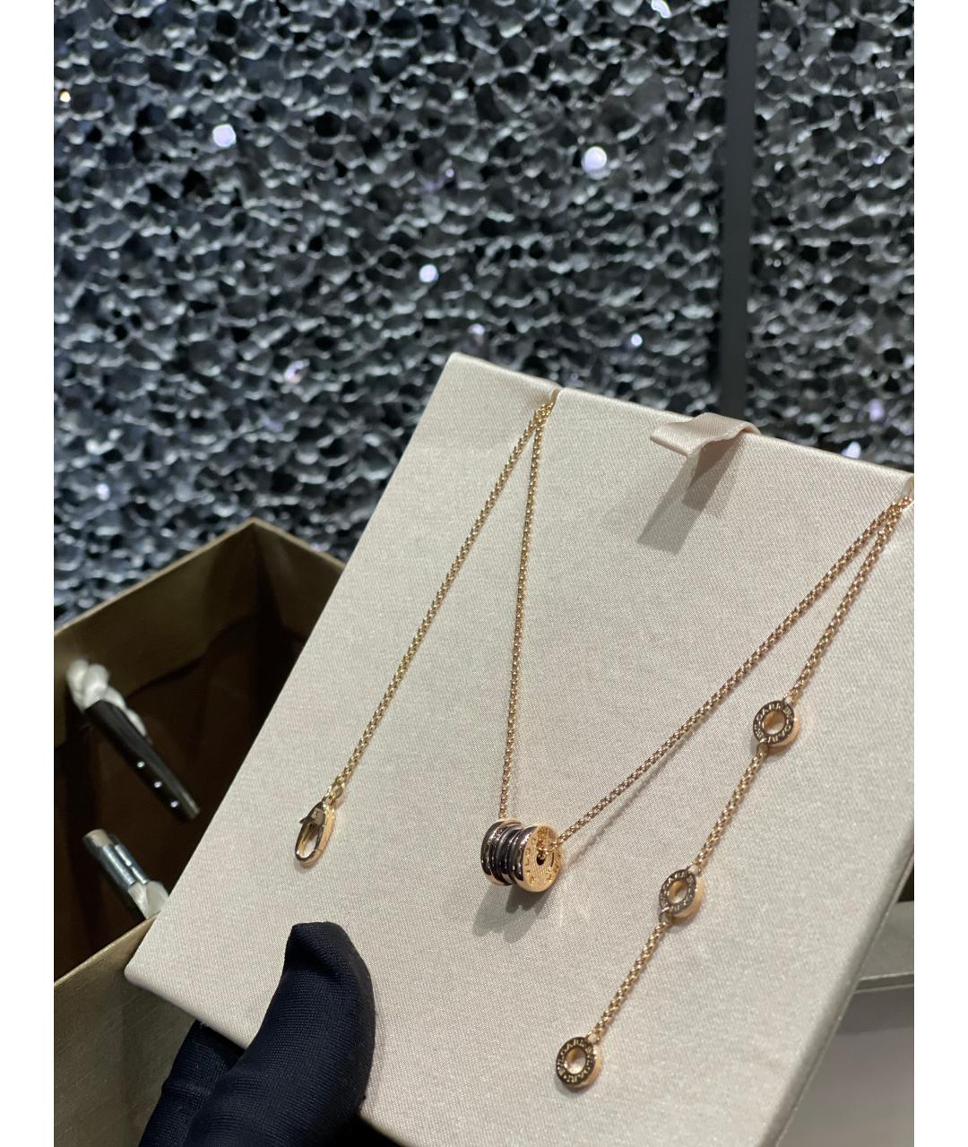 BVLGARI Золотое колье из розового золота, фото 5