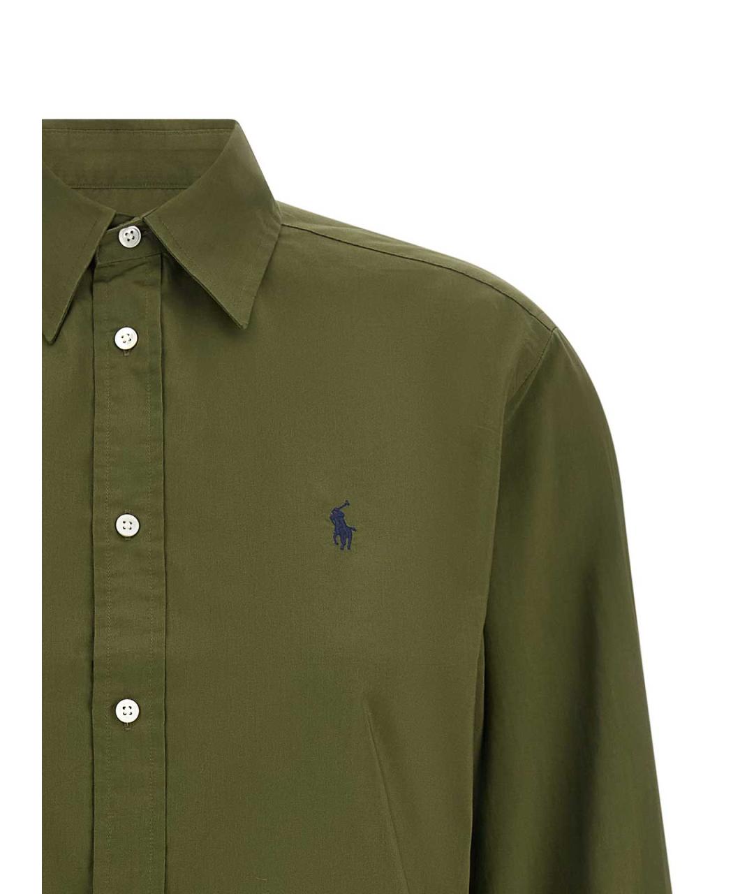 POLO RALPH LAUREN Зеленая хлопковая рубашка, фото 3