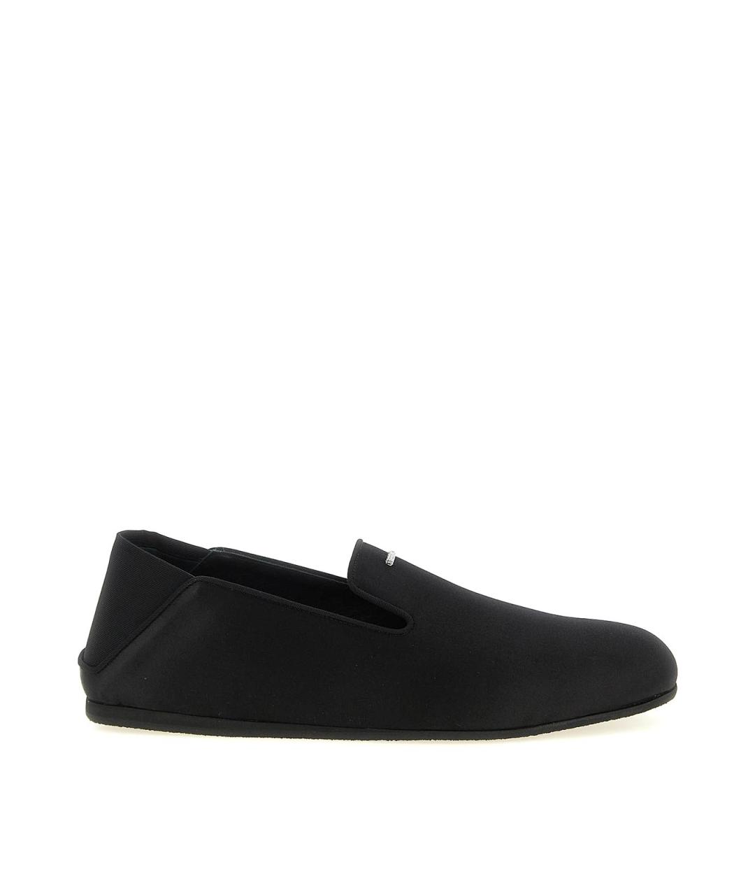 GIUSEPPE ZANOTTI DESIGN Черные текстильные лоферы, фото 1
