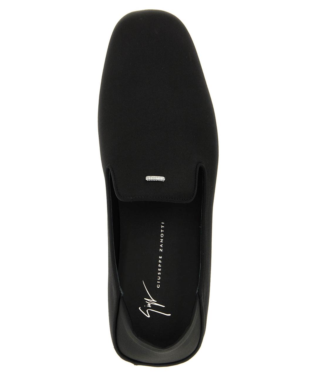GIUSEPPE ZANOTTI DESIGN Черные текстильные лоферы, фото 4