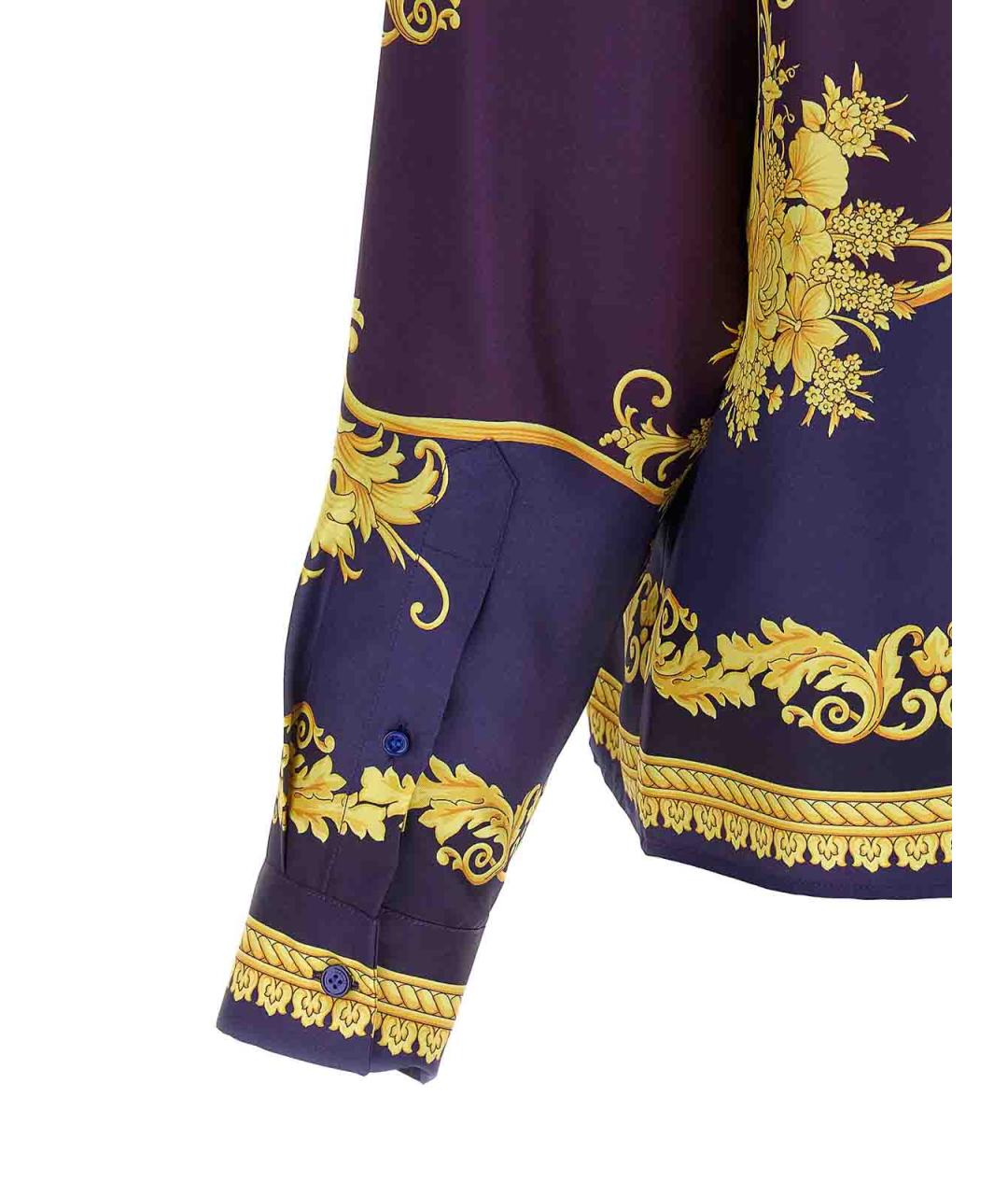 VERSACE Мульти шелковая кэжуал рубашка, фото 4