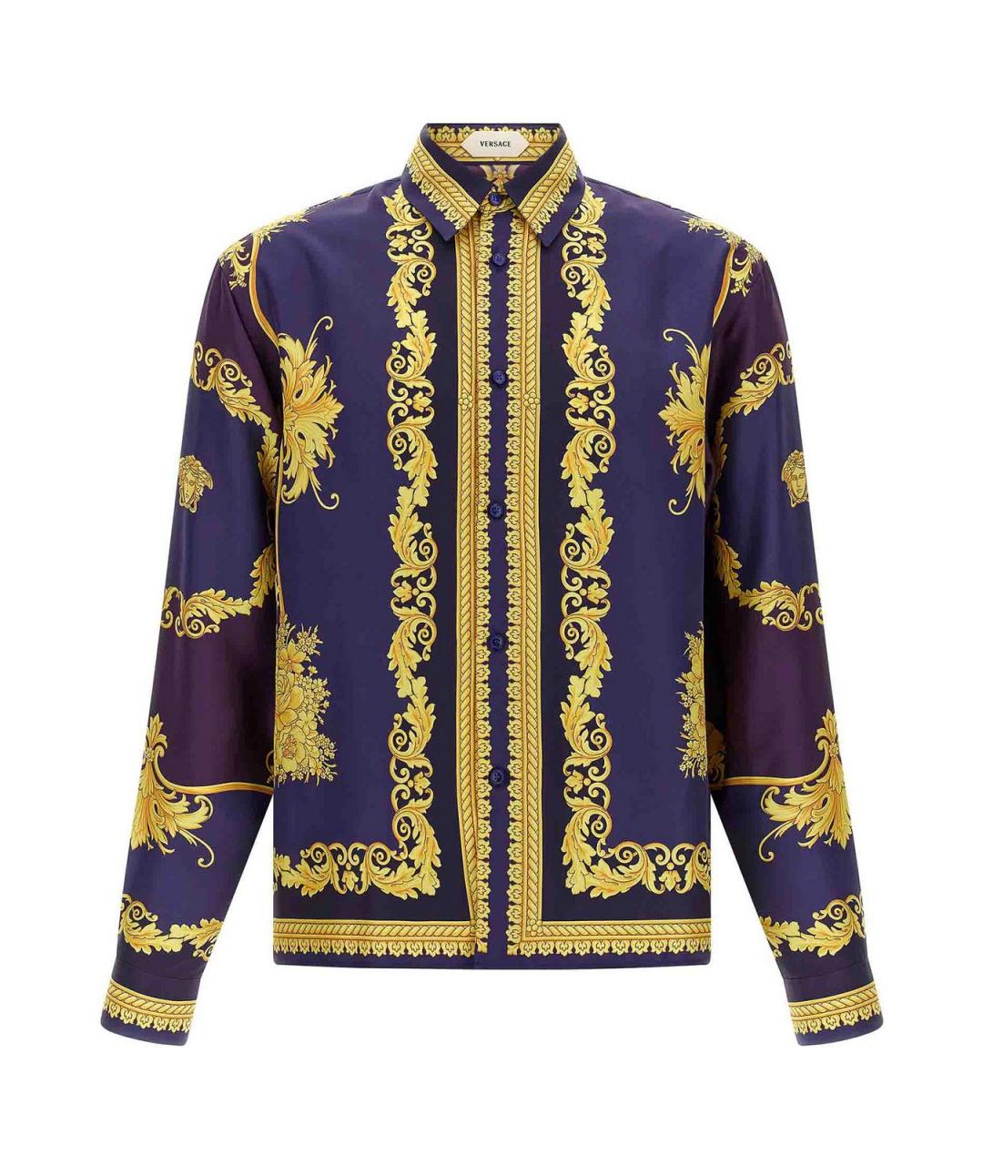 VERSACE Мульти шелковая кэжуал рубашка, фото 1