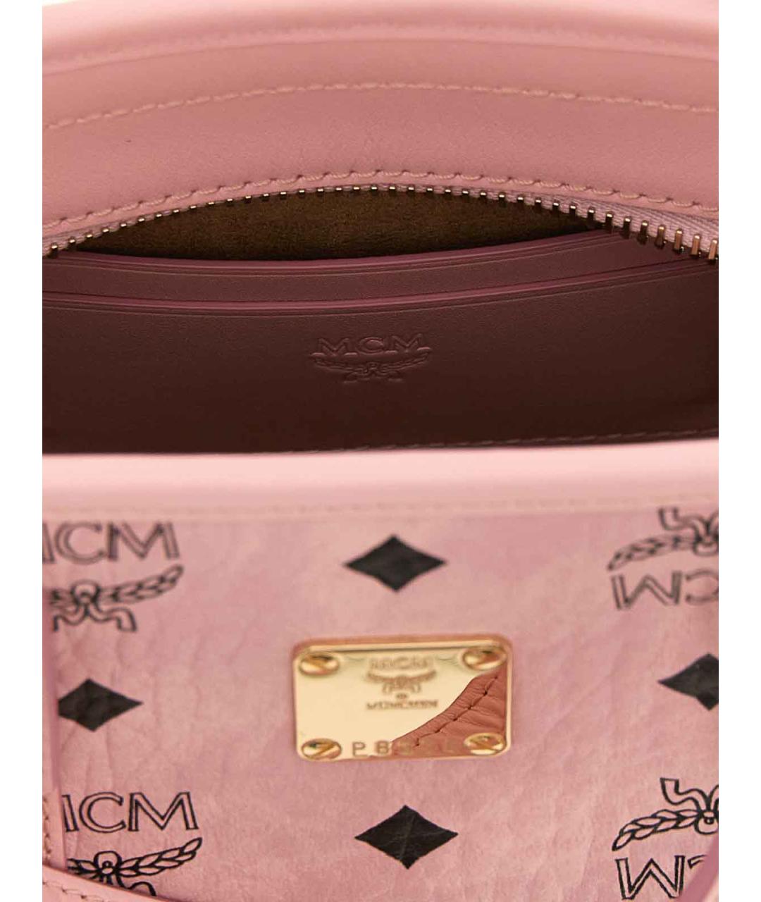MCM Розовая сумка тоут, фото 4