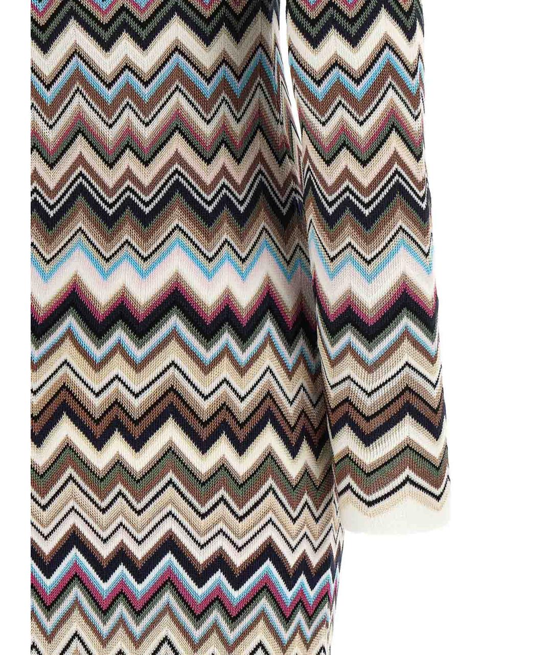MISSONI Мульти шерстяное повседневное платье, фото 4