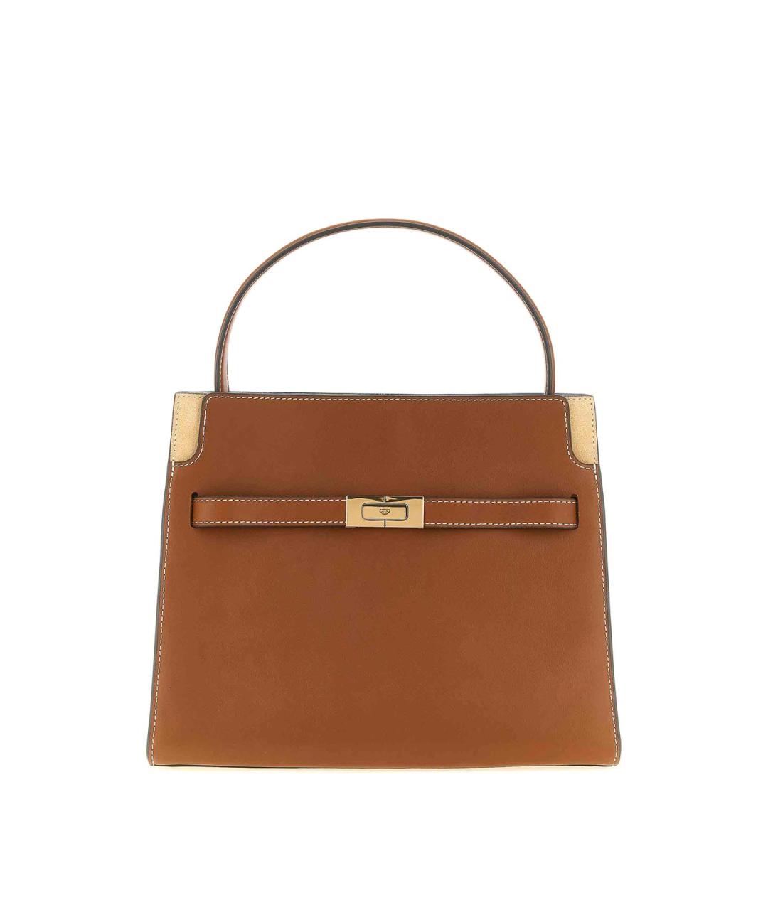 TORY BURCH Коричневая кожаная сумка через плечо, фото 1