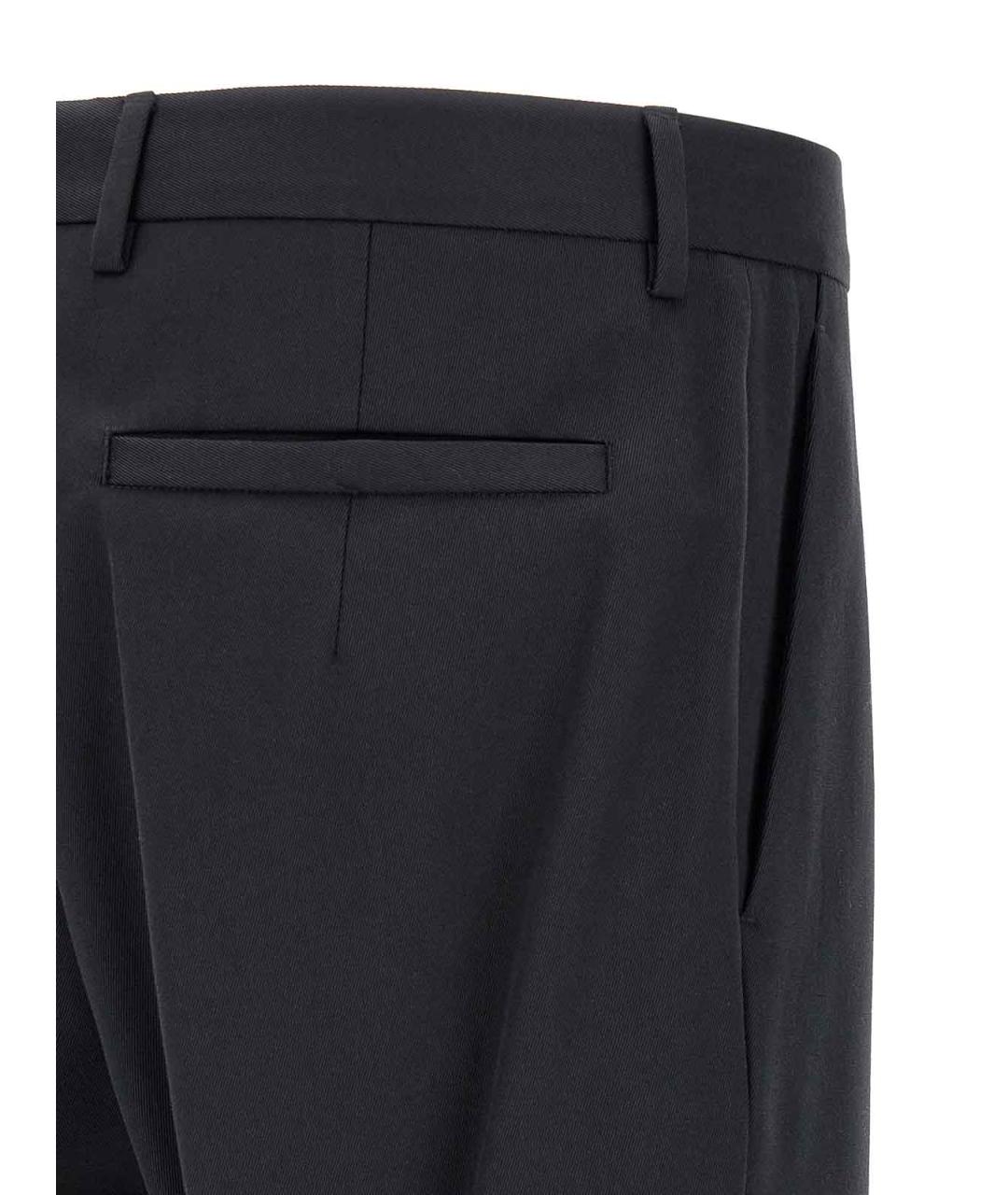 ZEGNA Темно-синие хлопковые классические брюки, фото 4