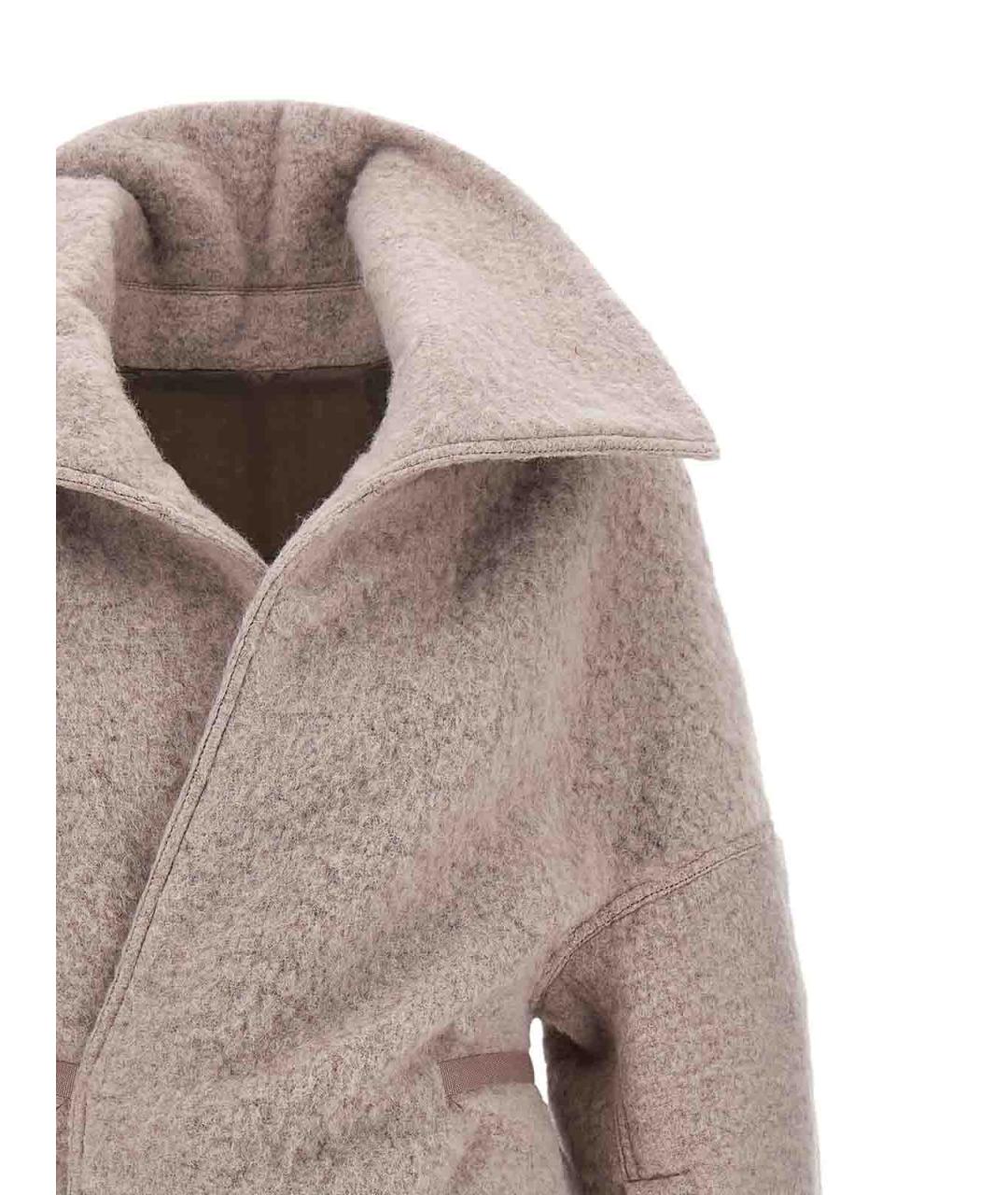 RICK OWENS Розовое шерстяное пальто, фото 3