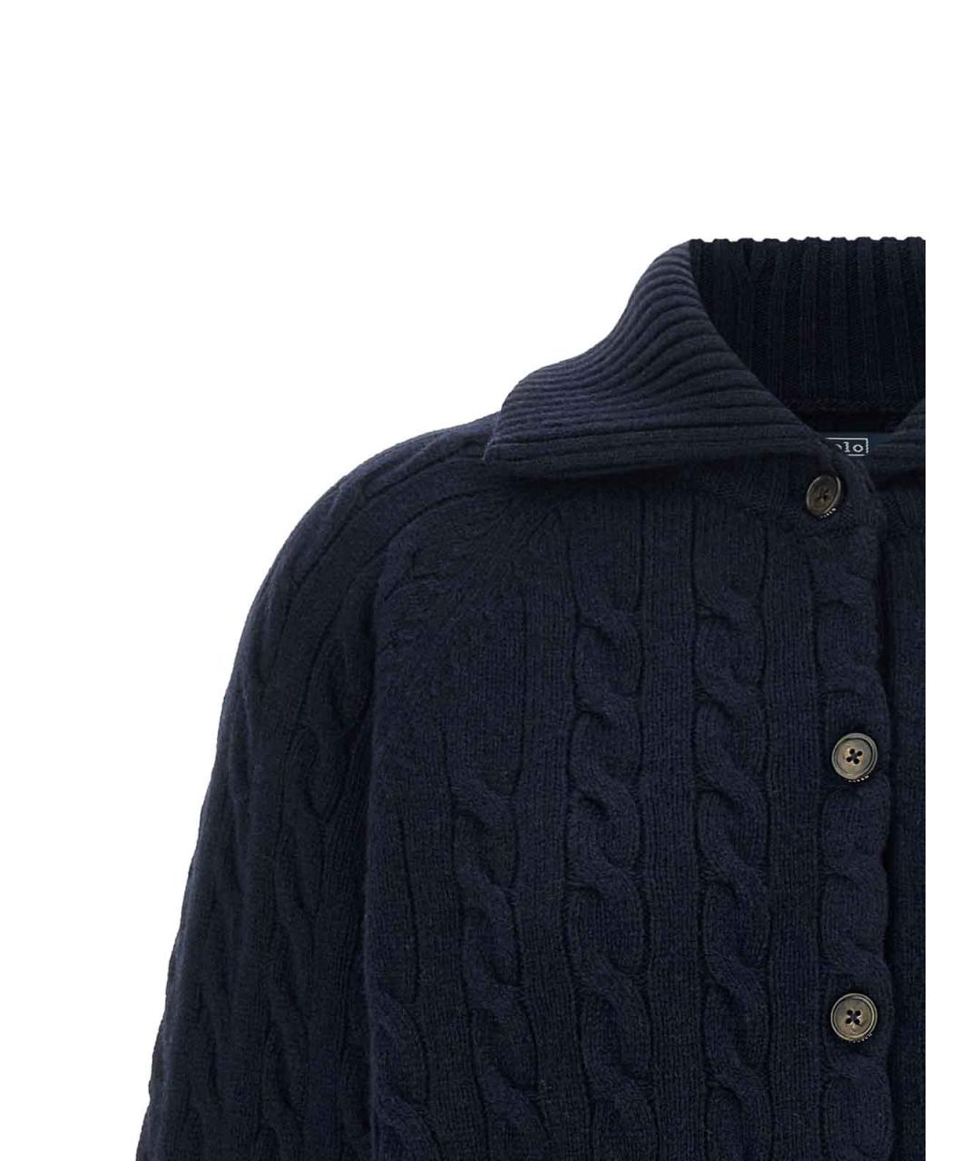 POLO RALPH LAUREN Синий кашемировый кардиган, фото 3