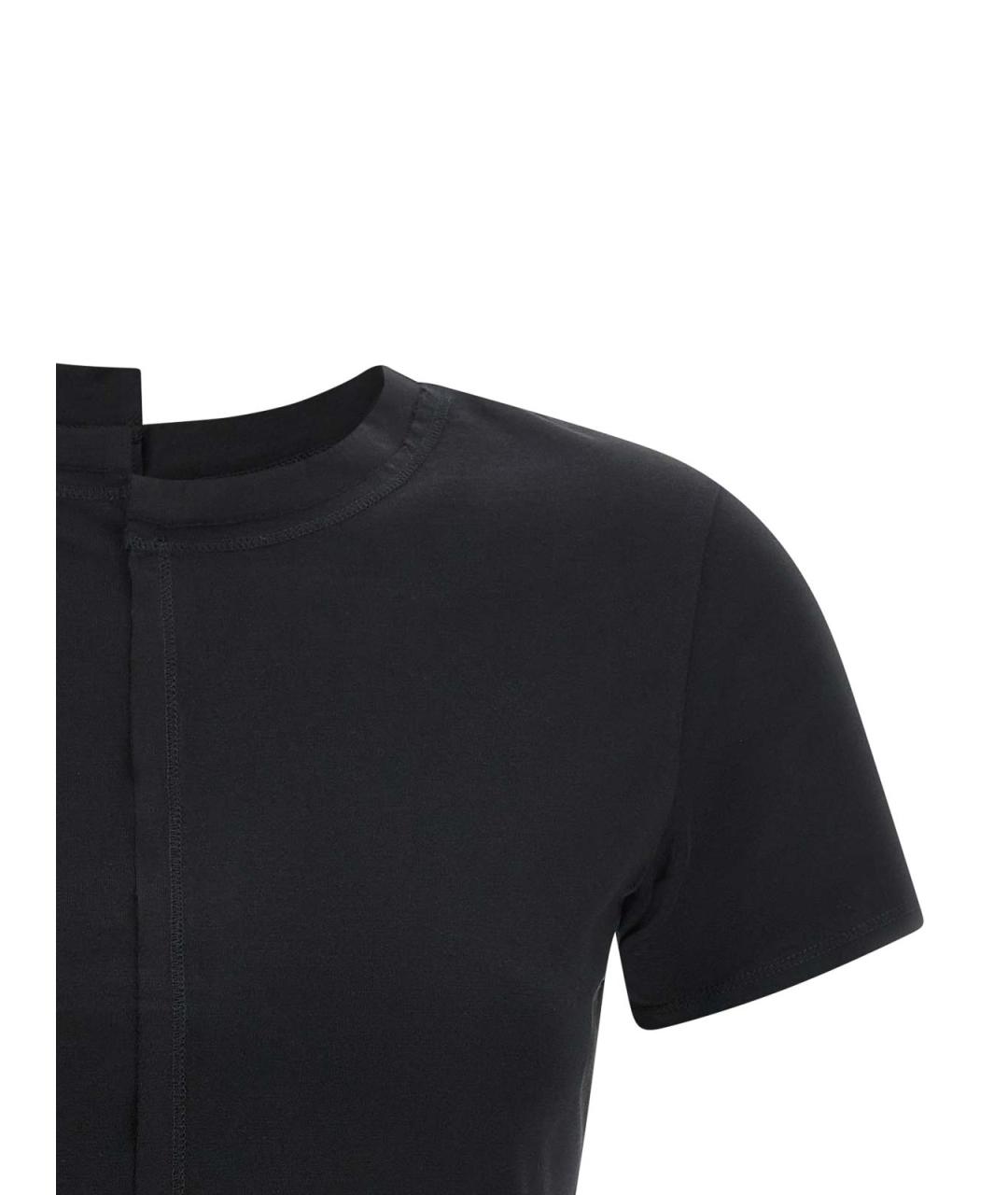 Y-3 Черная хлопковая футболка, фото 3