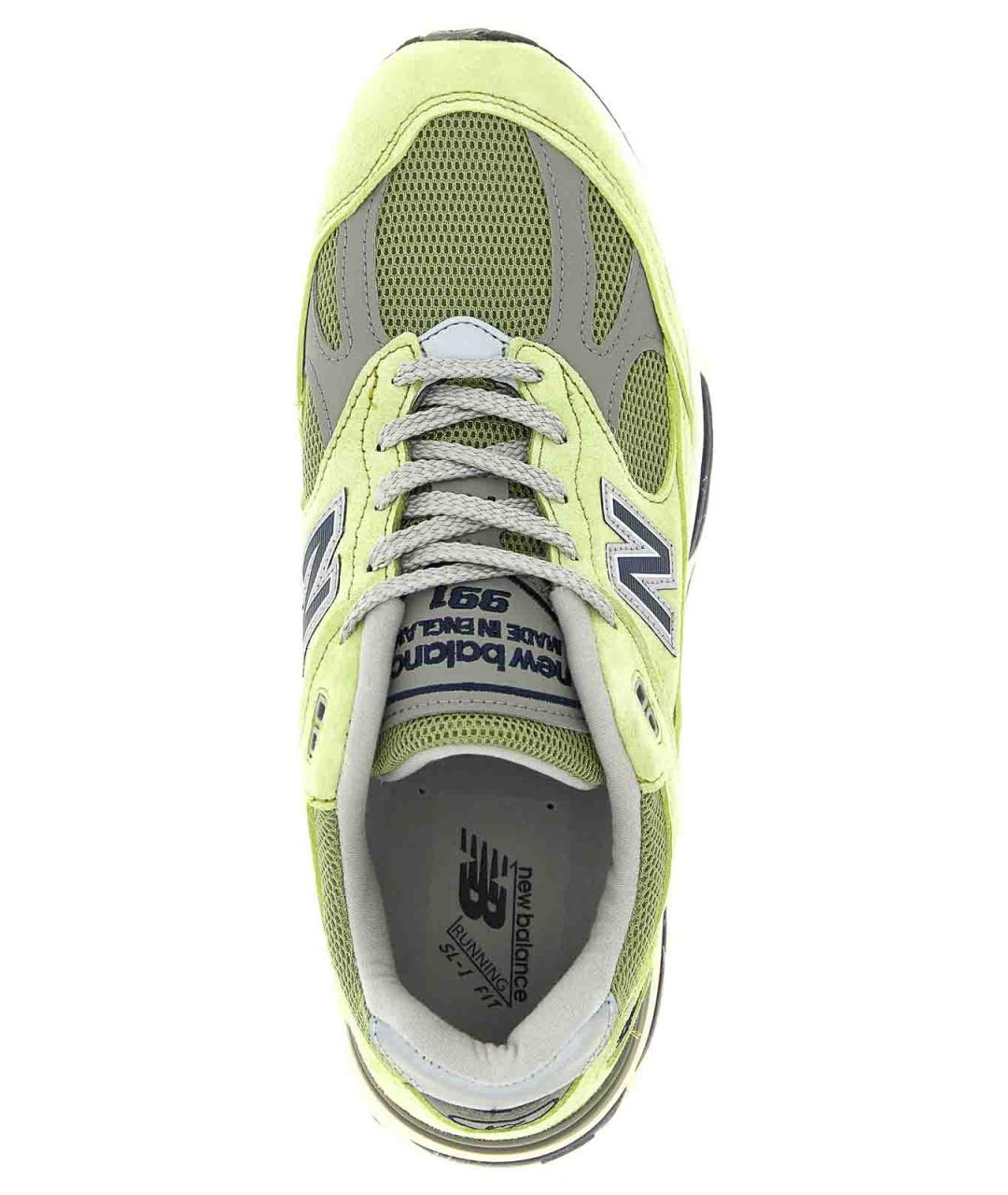 NEW BALANCE Зеленые замшевые низкие кроссовки / кеды, фото 4