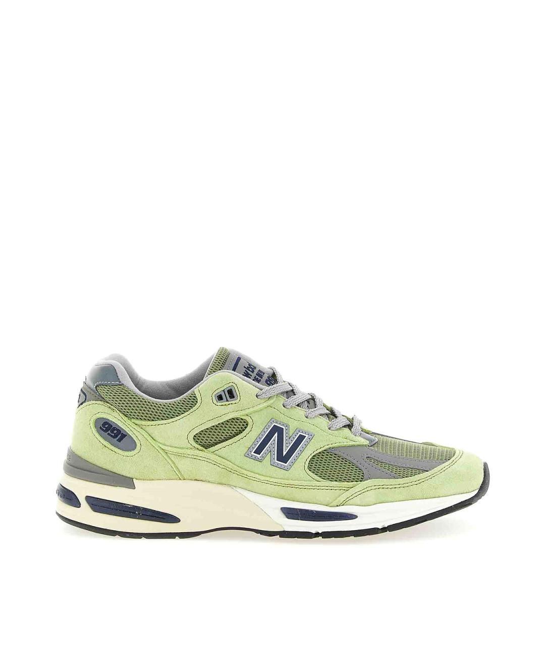 NEW BALANCE Зеленые замшевые низкие кроссовки / кеды, фото 1