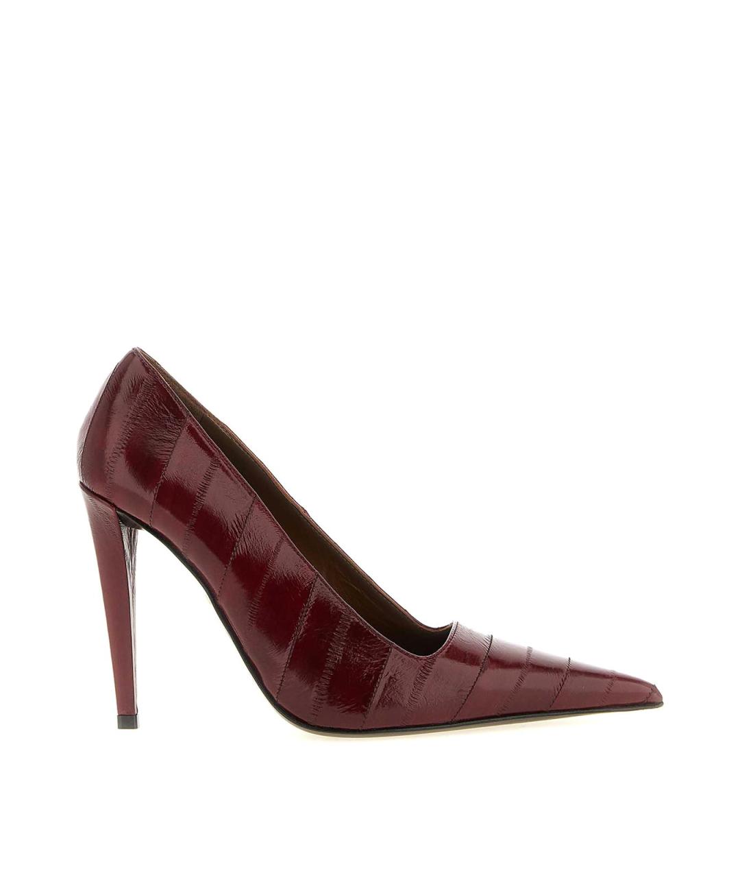 GIUSEPPE ZANOTTI DESIGN Бордовые кожаные туфли, фото 1