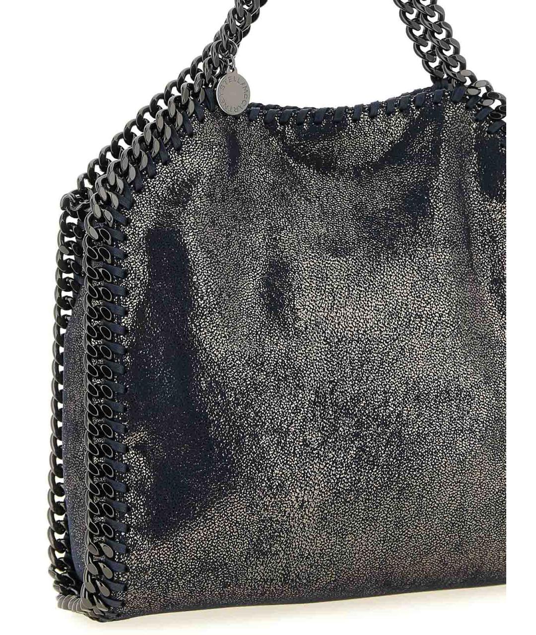 STELLA MCCARTNEY Синяя синтетическая сумка с короткими ручками, фото 3