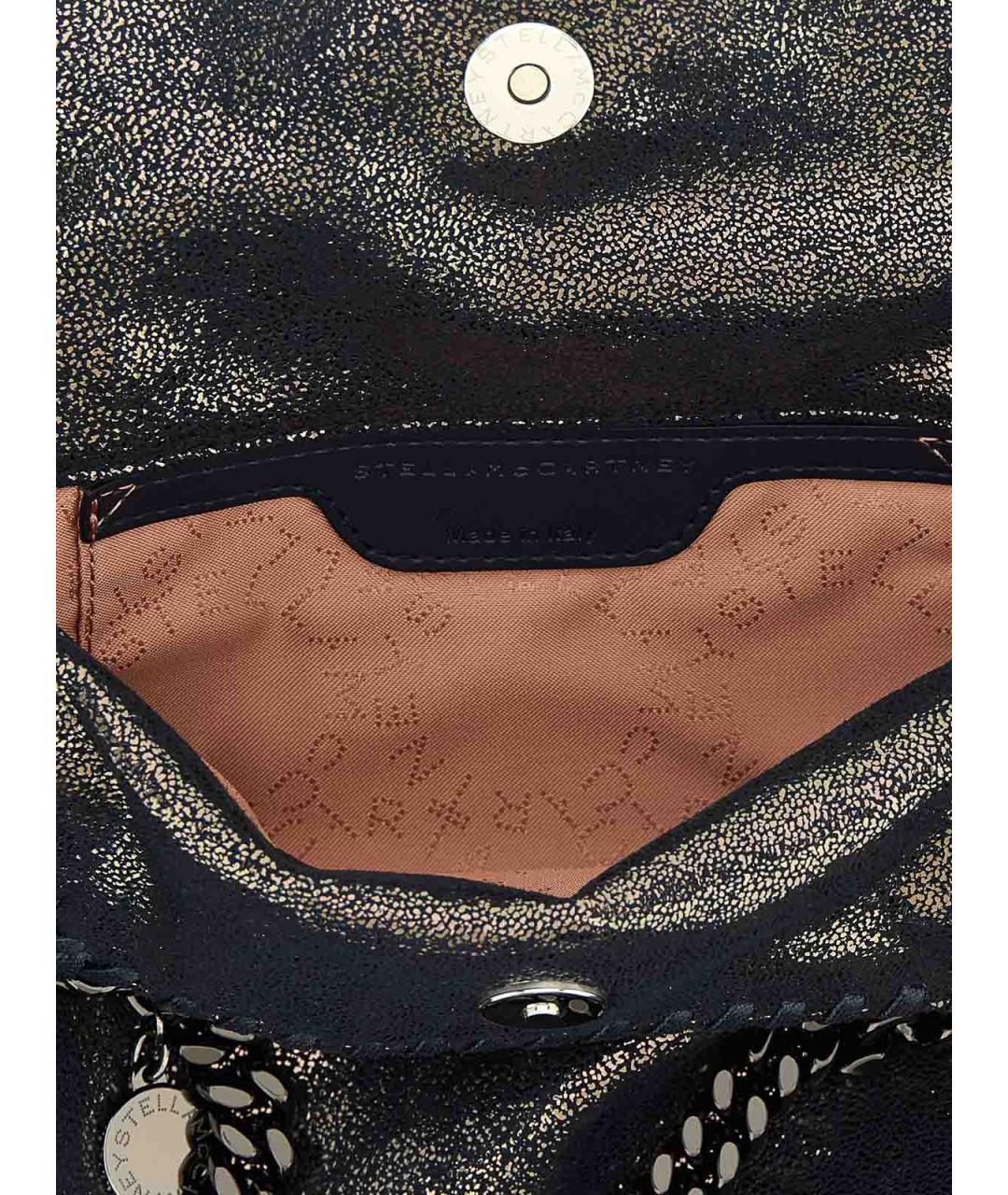 STELLA MCCARTNEY Синяя синтетическая сумка с короткими ручками, фото 4